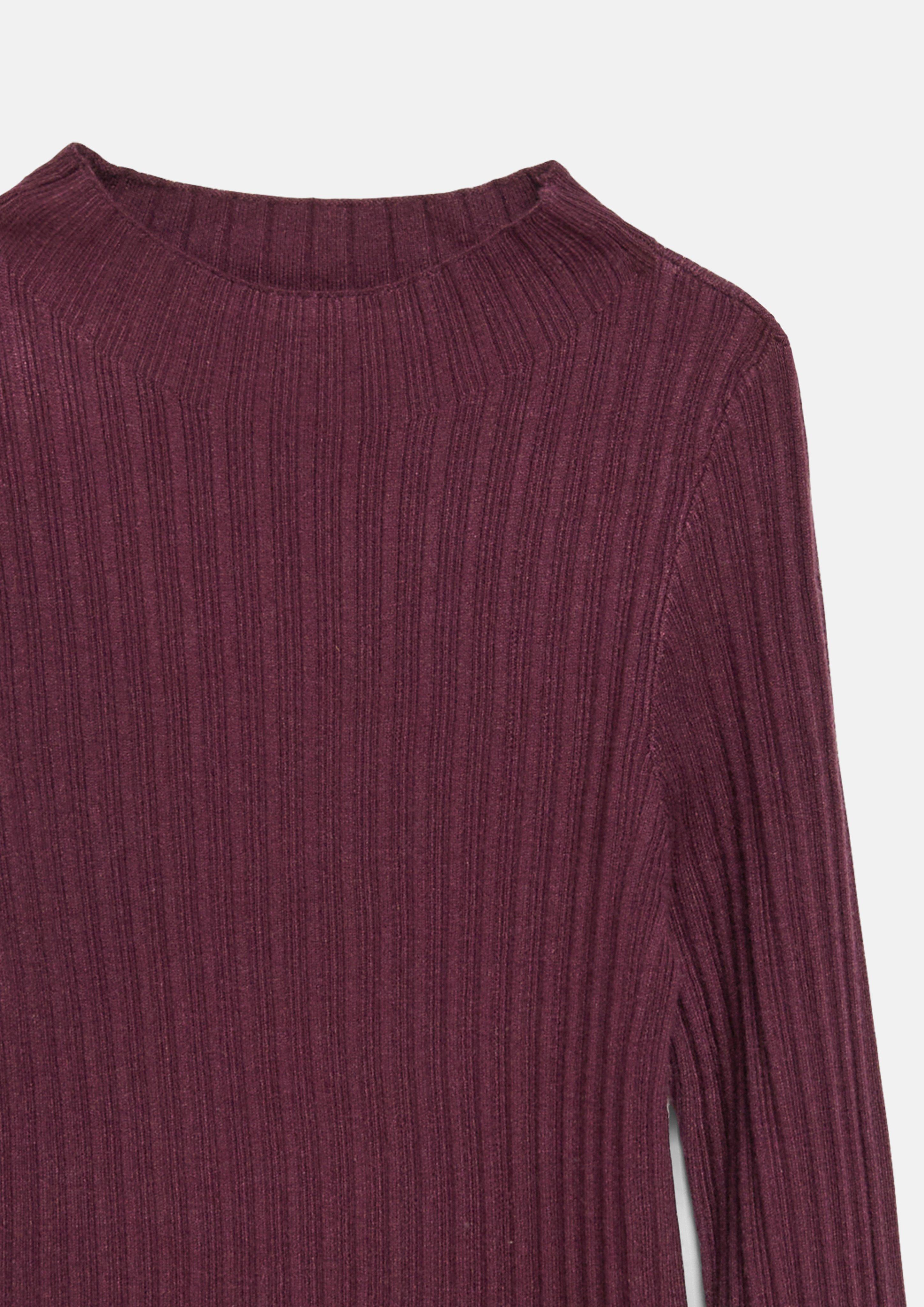 Deti Rebrovaný pletený pulóver Slim Fit so stojačikom vo farbe červená od s.Oliver