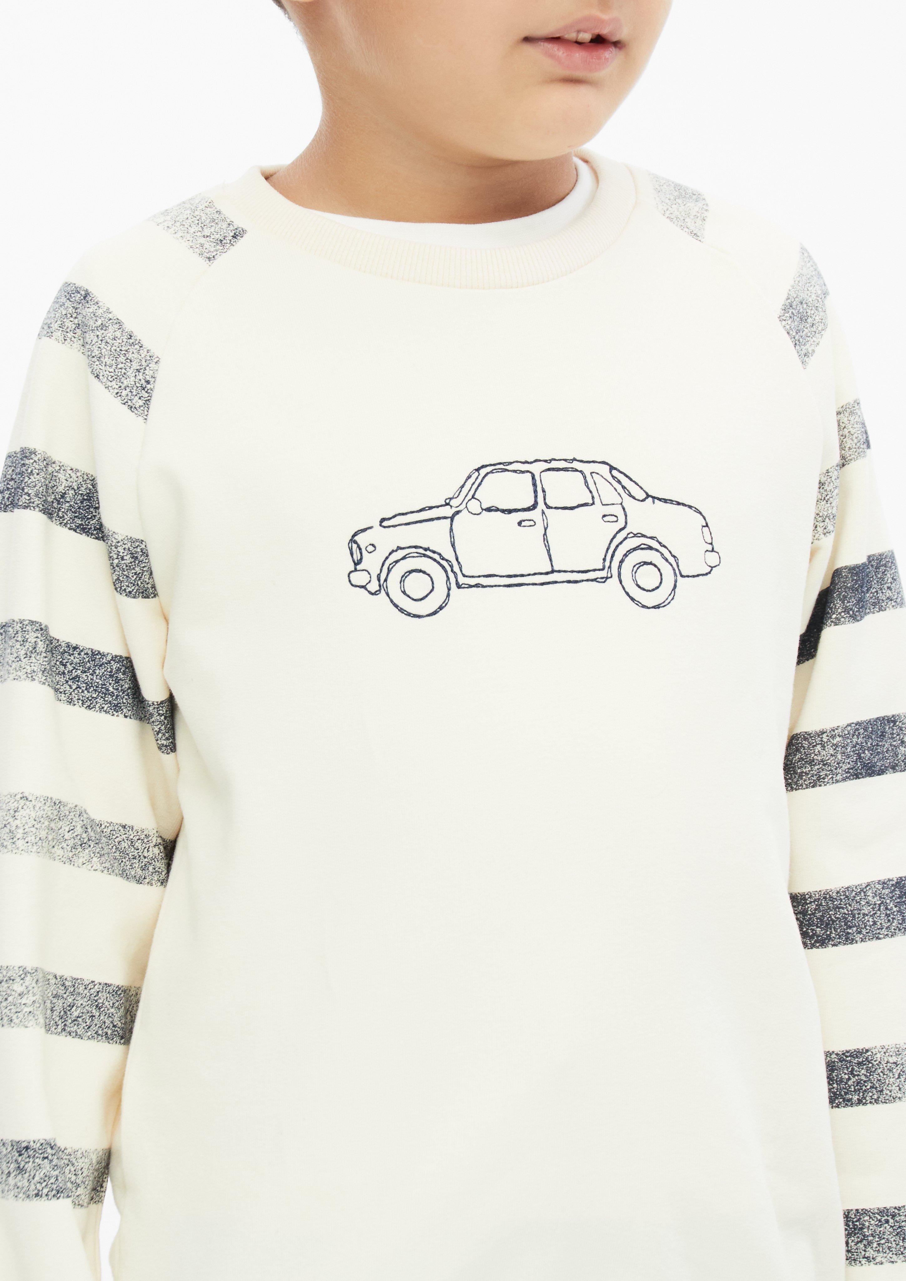 Junior Sweat-shirt en blanc de s.Oliver