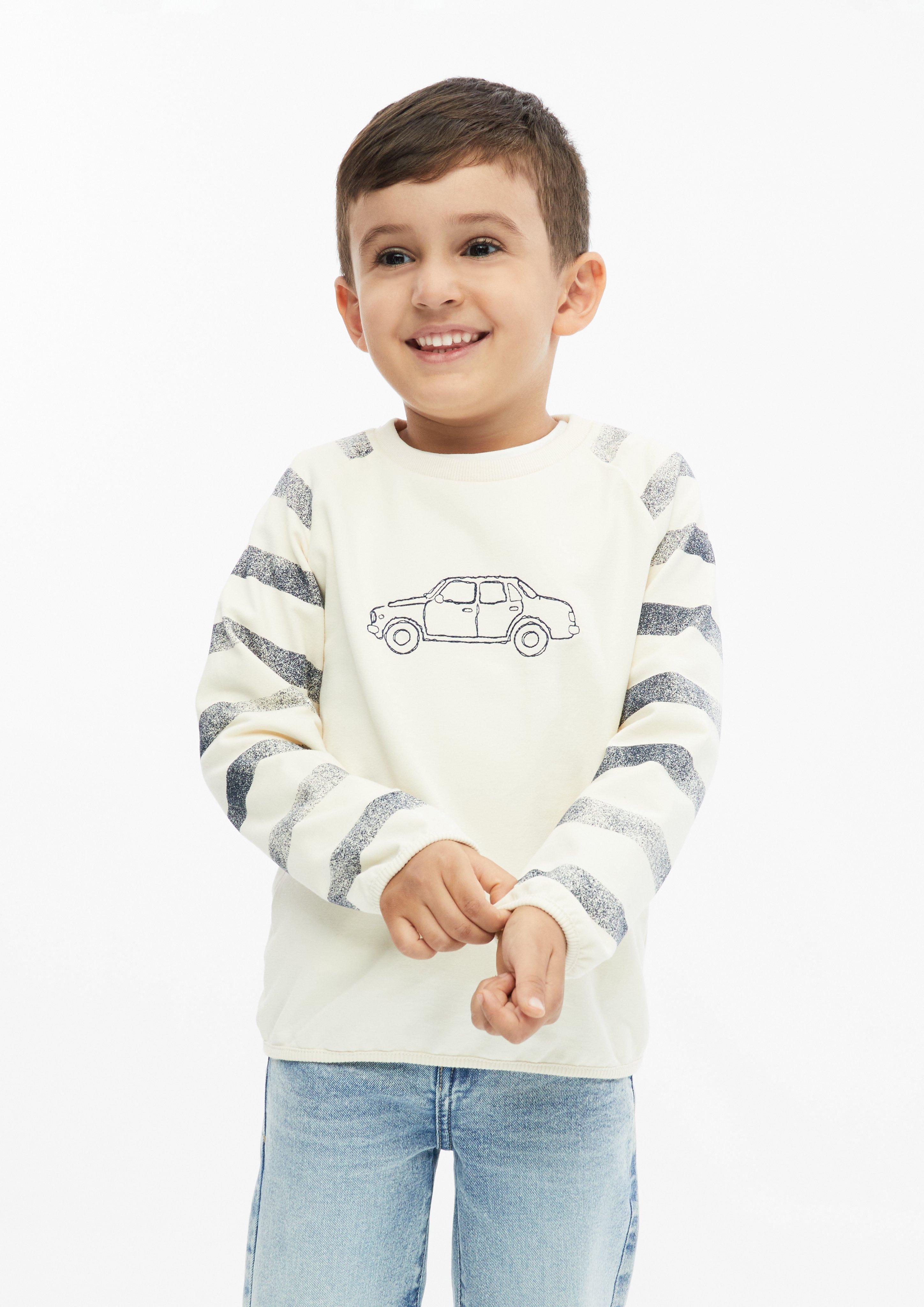 Sweatshirt in cream by s.Oliver
