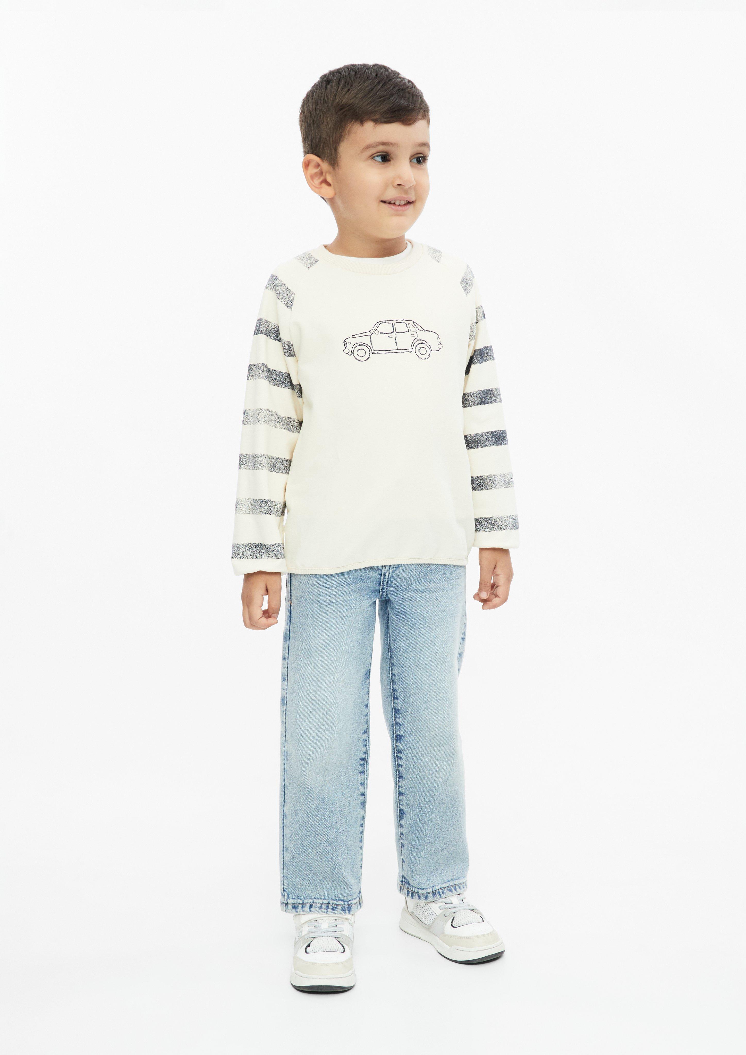 Junior Sweat-shirt en blanc de s.Oliver