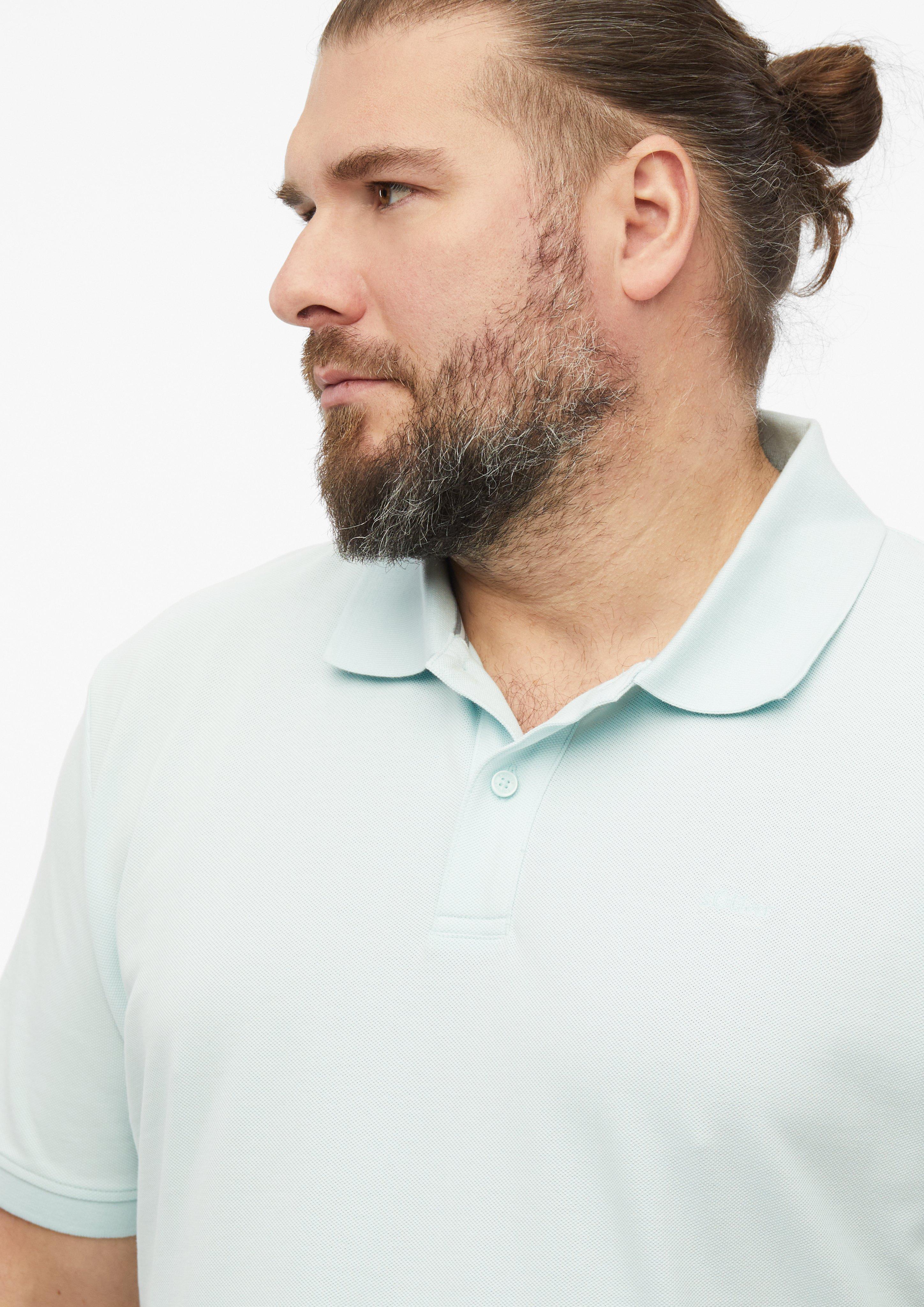 Herren Polo-Shirt in türkis von s.Oliver Men Big Sizes