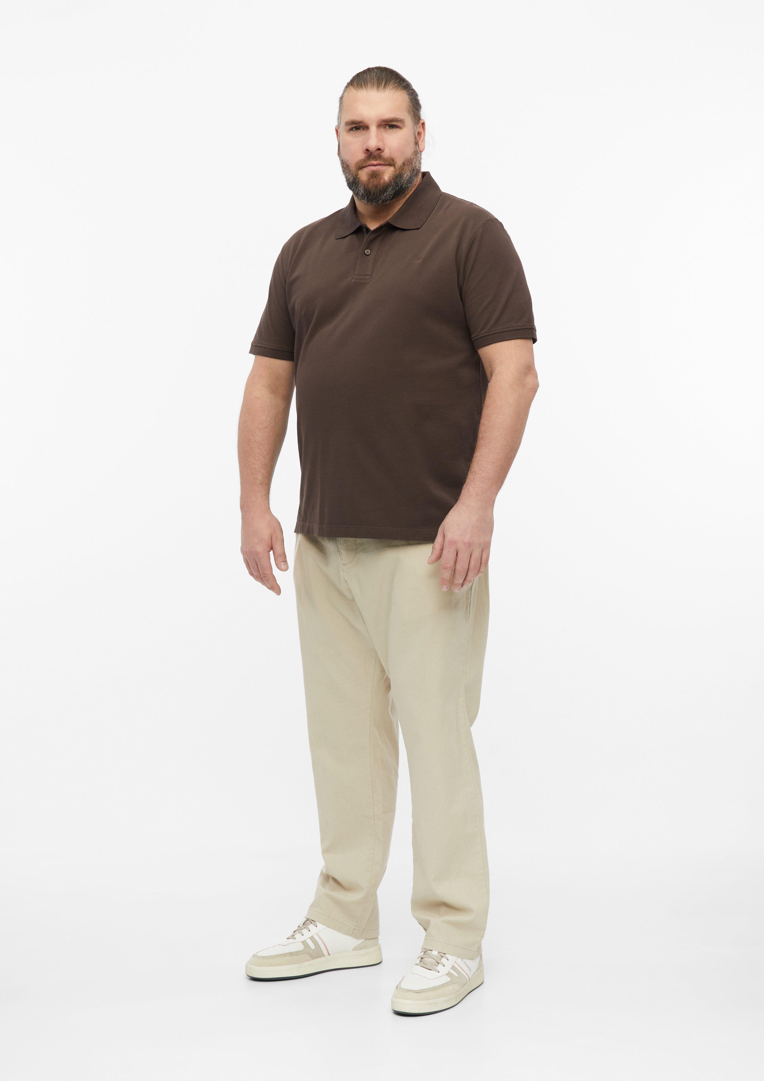 Herren Polo-Shirt in braun von s.Oliver Men Big Sizes