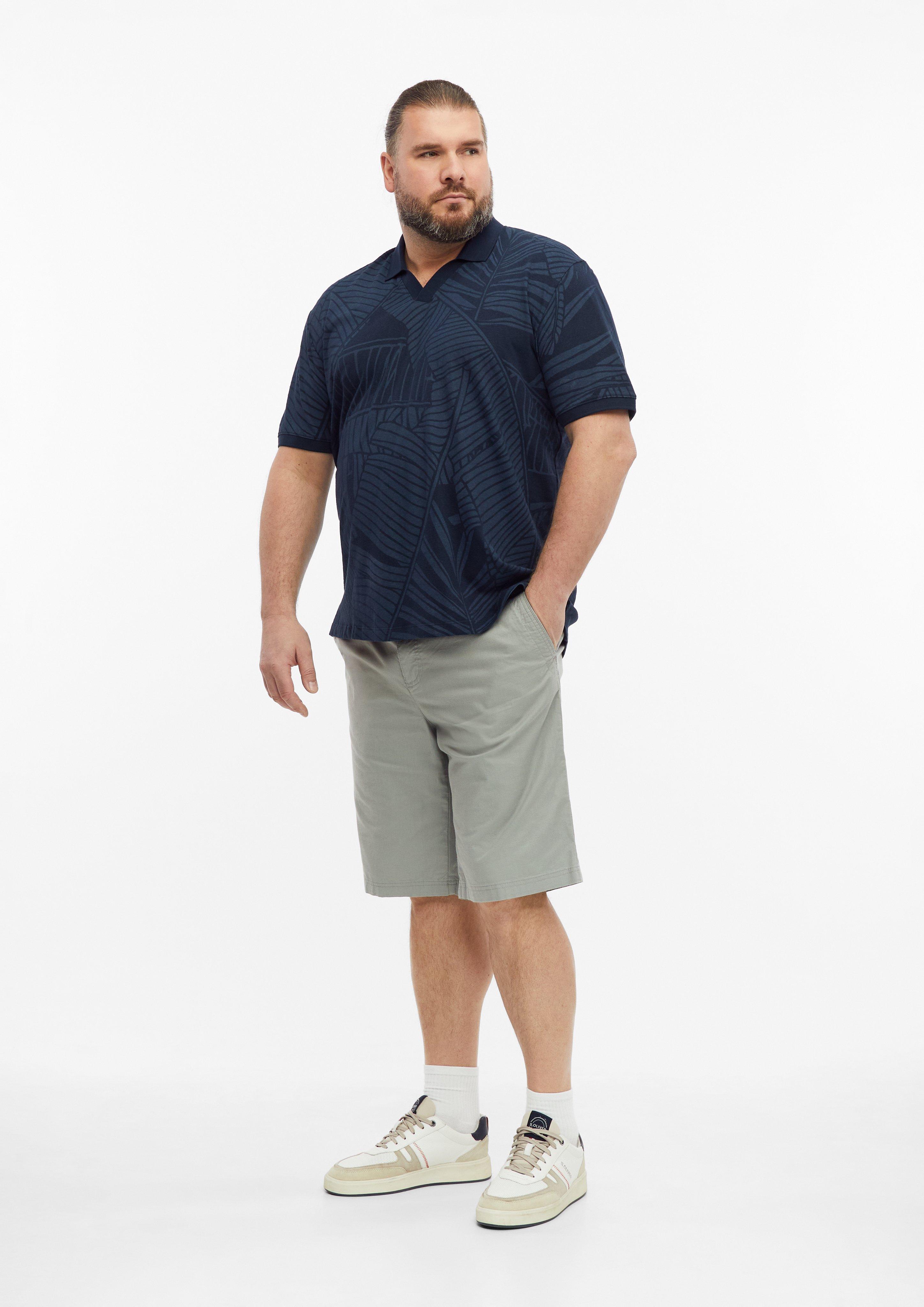 Men Polo Shirt in blue by s.Oliver Men Big Sizes