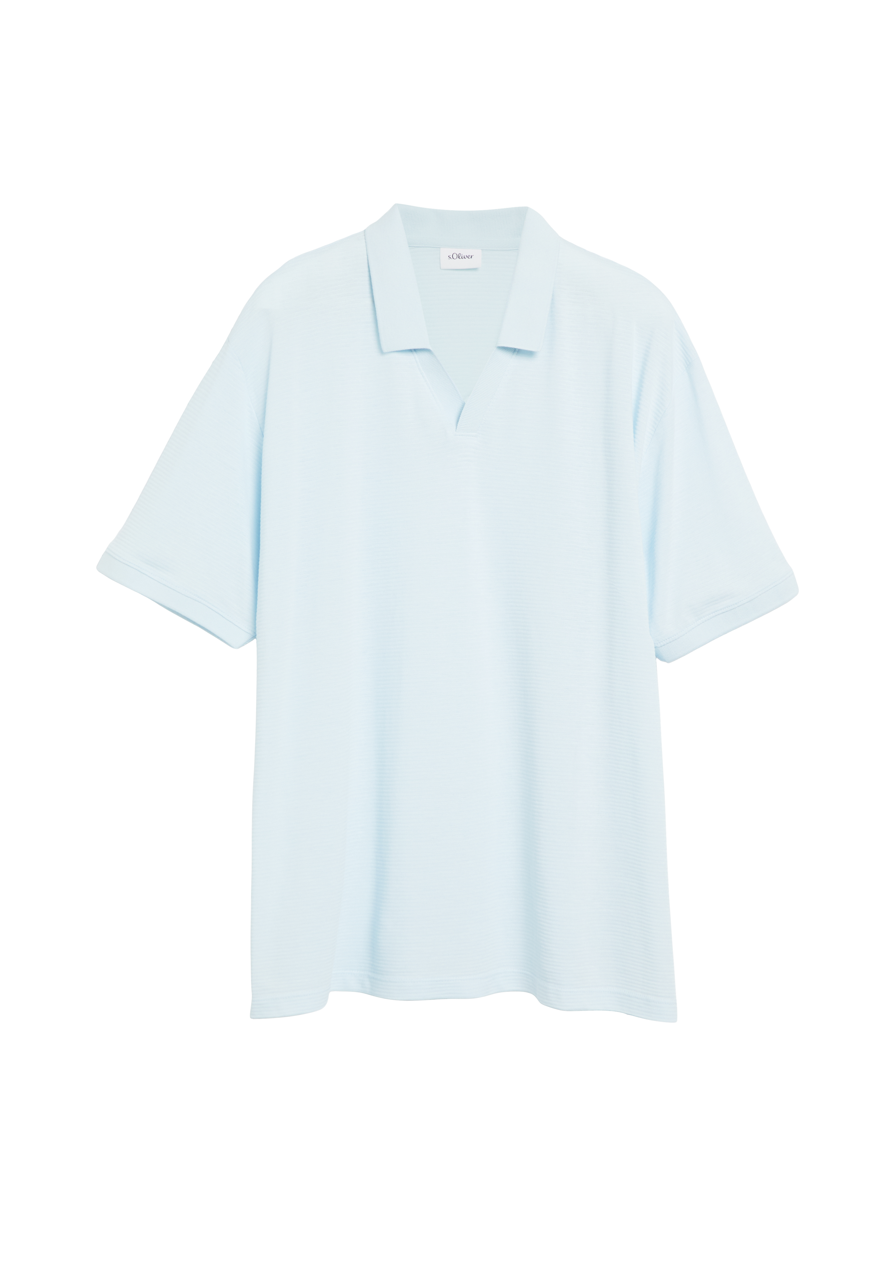 Poloshirt met gestructureerde strepen