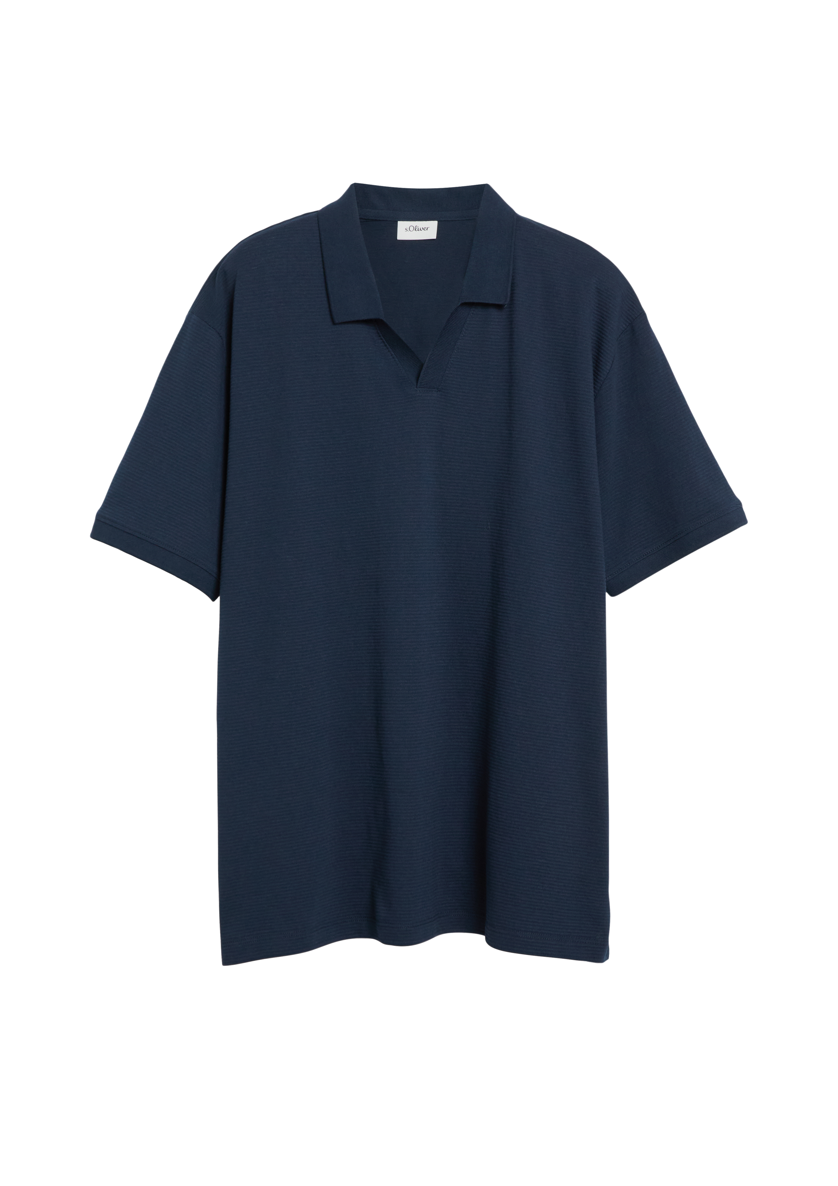 Poloshirt met gestructureerde strepen