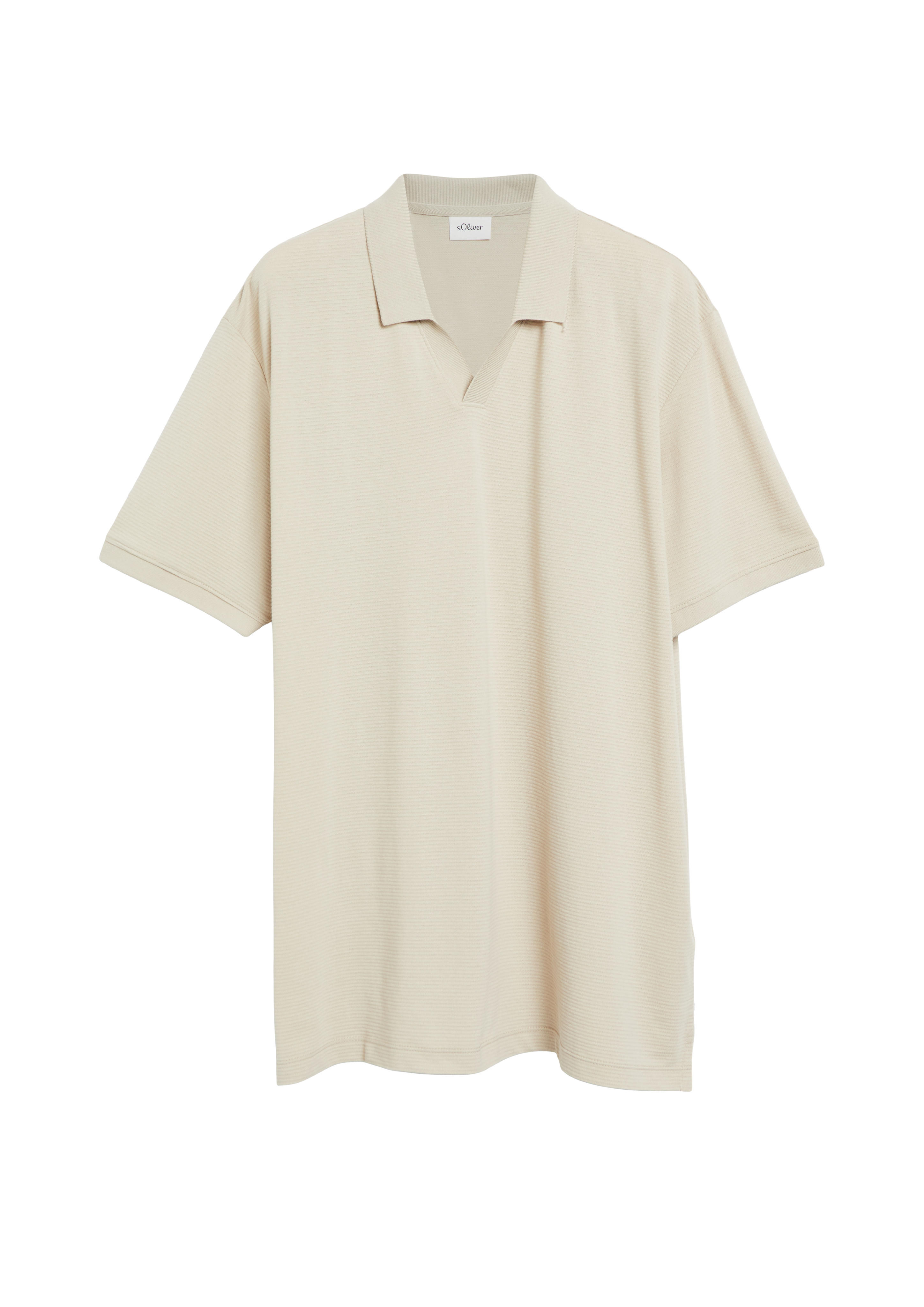 Poloshirt met gestructureerde strepen