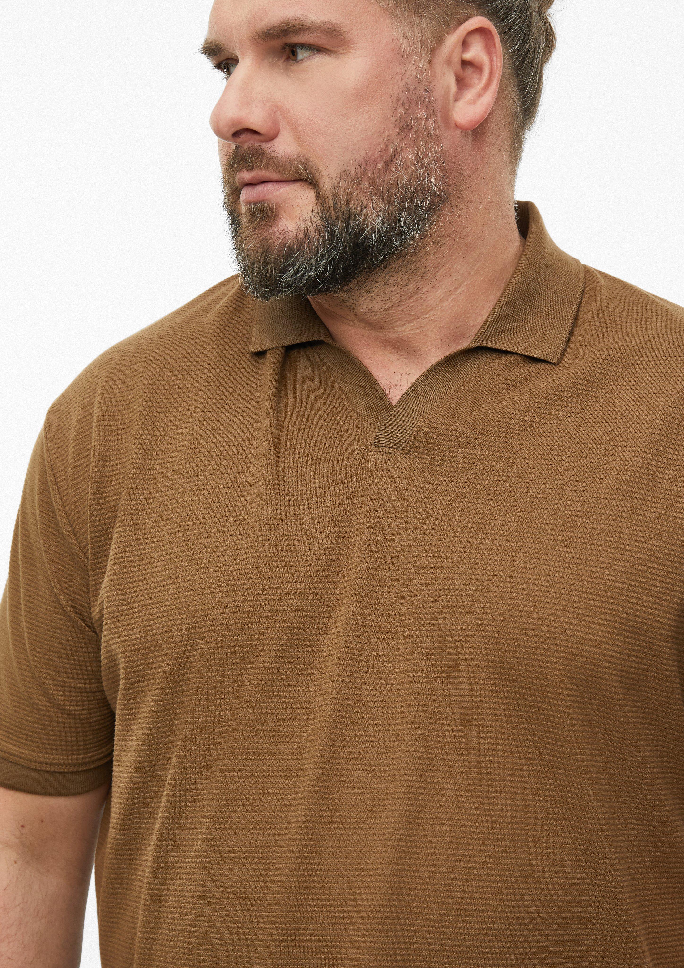 Herren Polo-Shirt in braun von s.Oliver Men Big Sizes