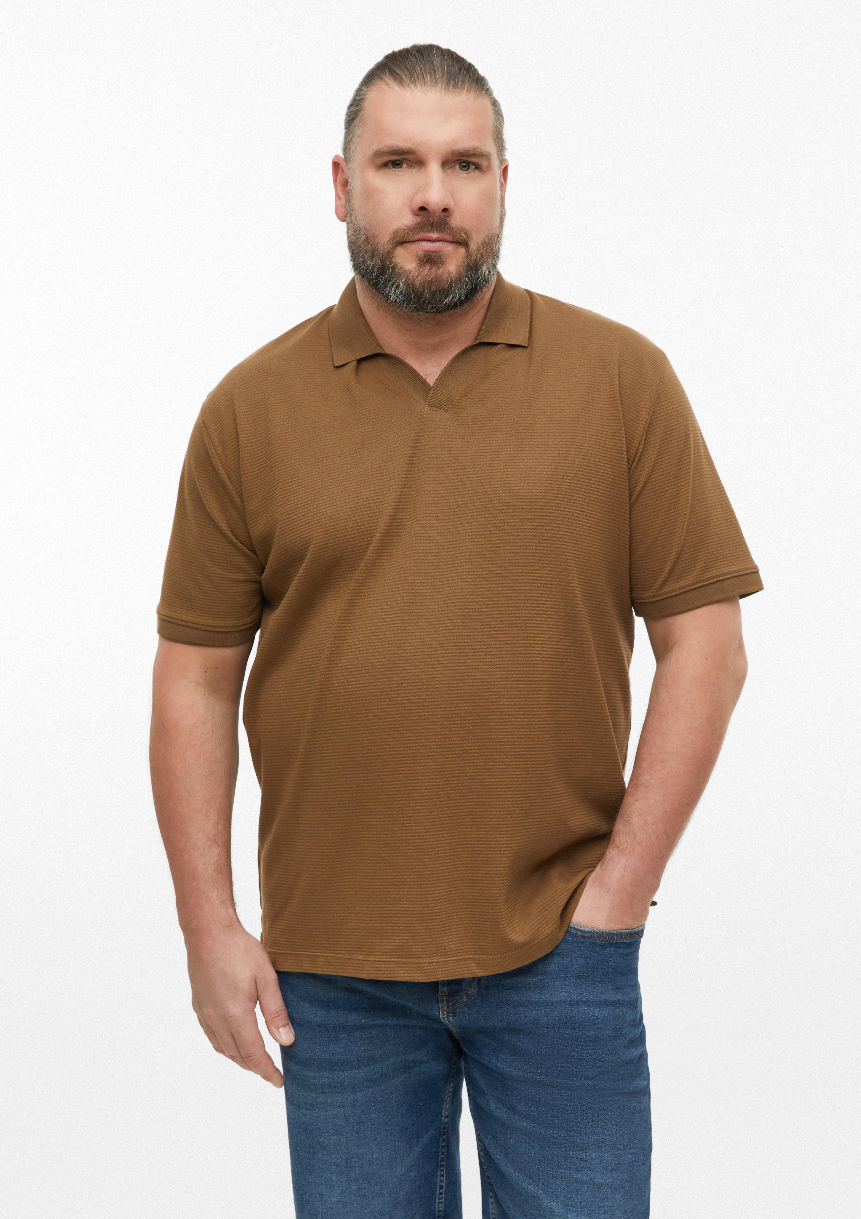 Herren Polo-Shirt in braun von s.Oliver Men Big Sizes