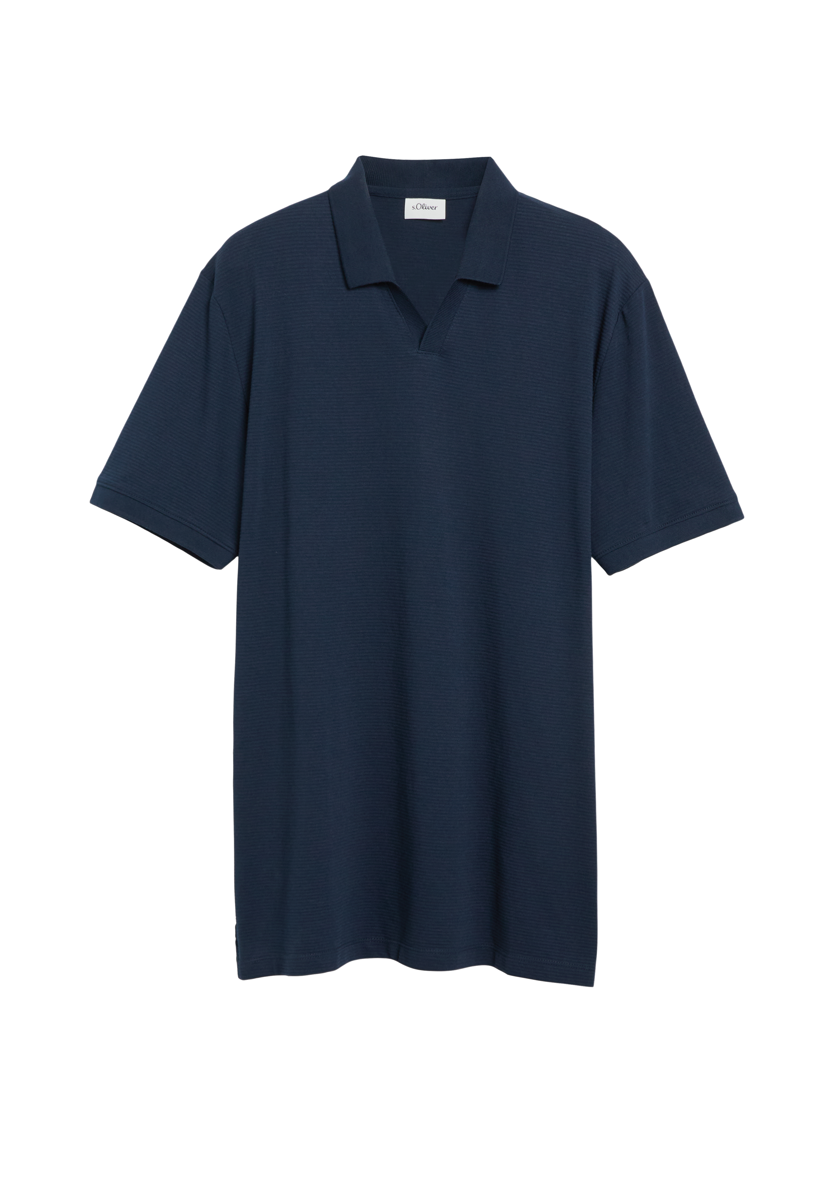 Poloshirt met gestructureerde strepen
