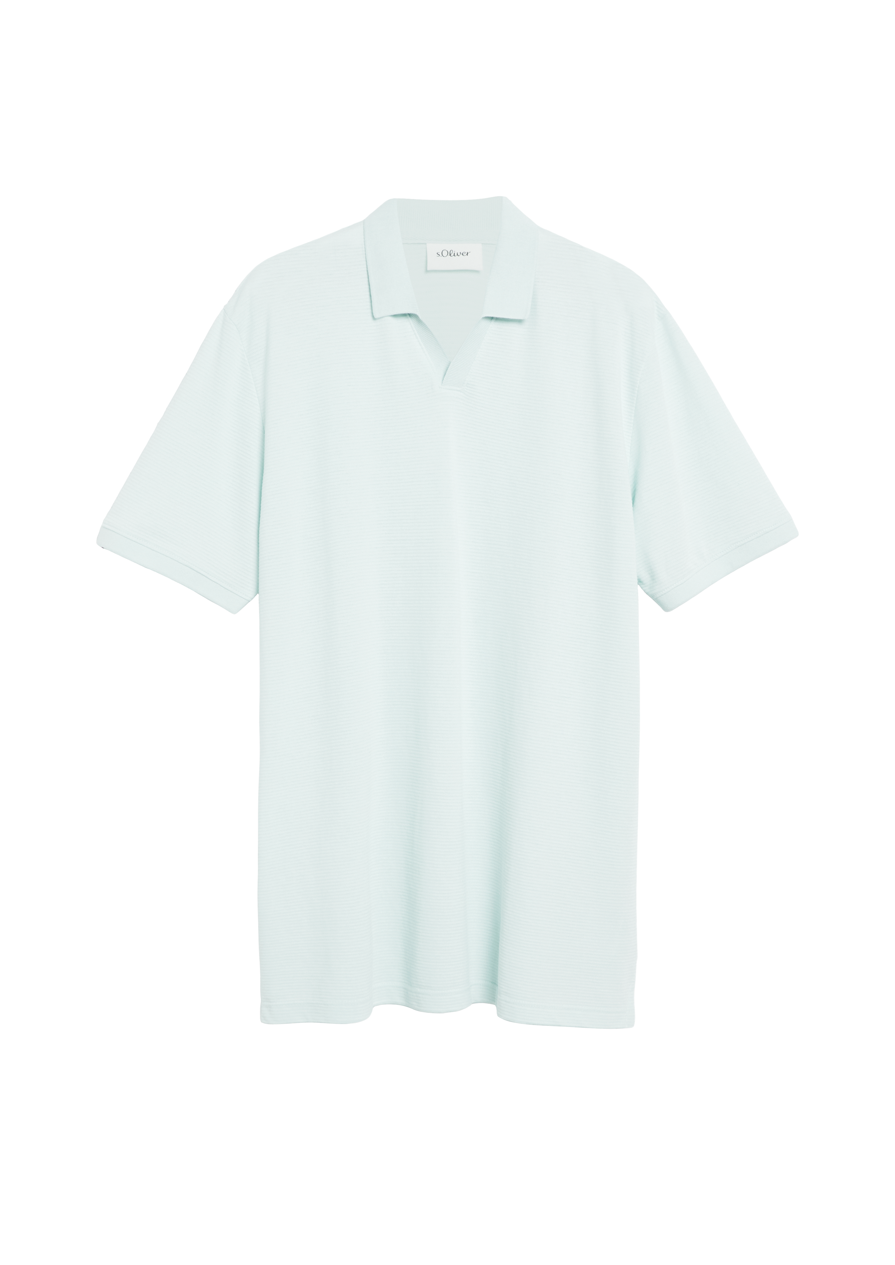 Poloshirt met gestructureerde strepen