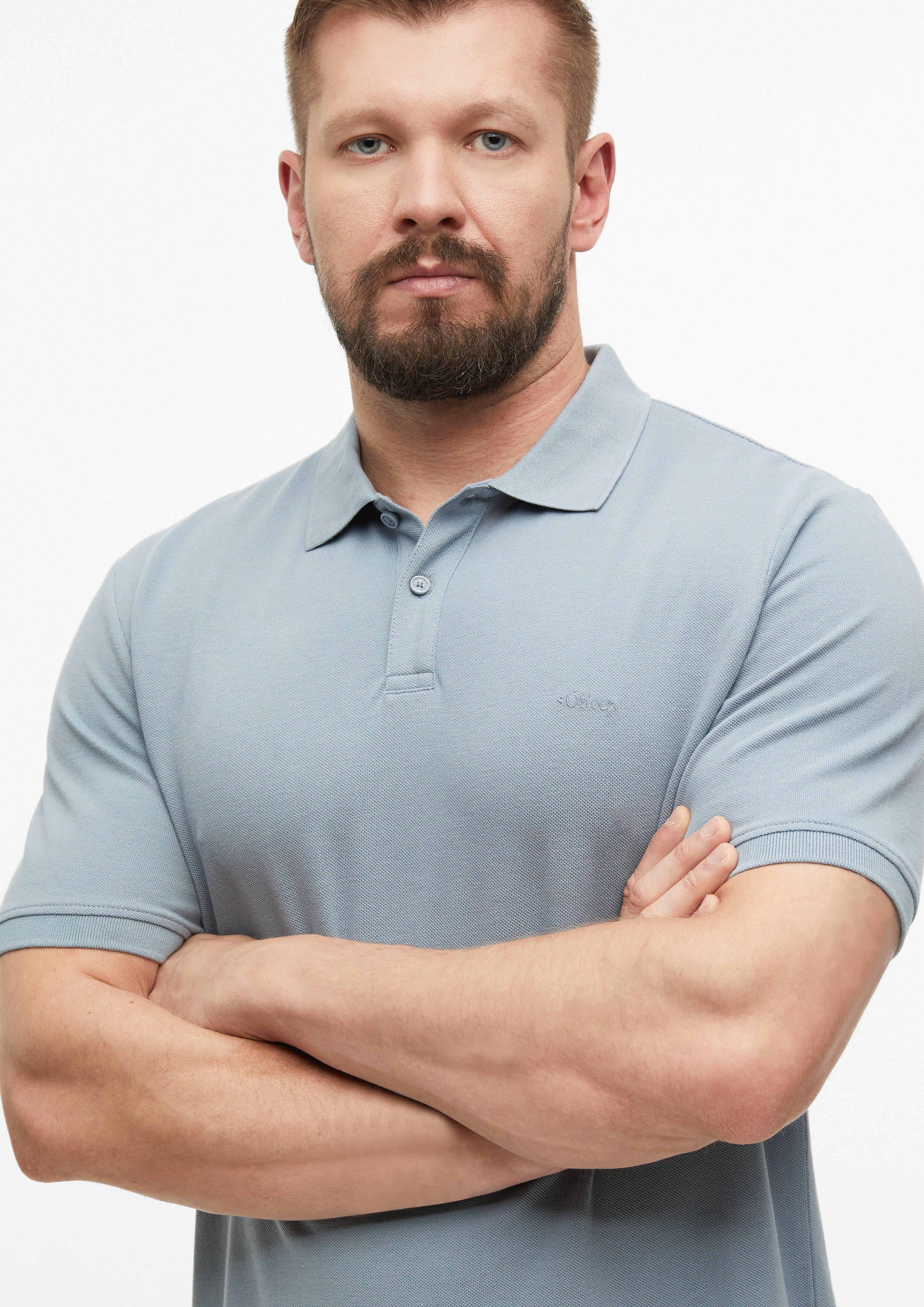 Heren Poloshirt in grijs van s.Oliver Men Tall Sizes