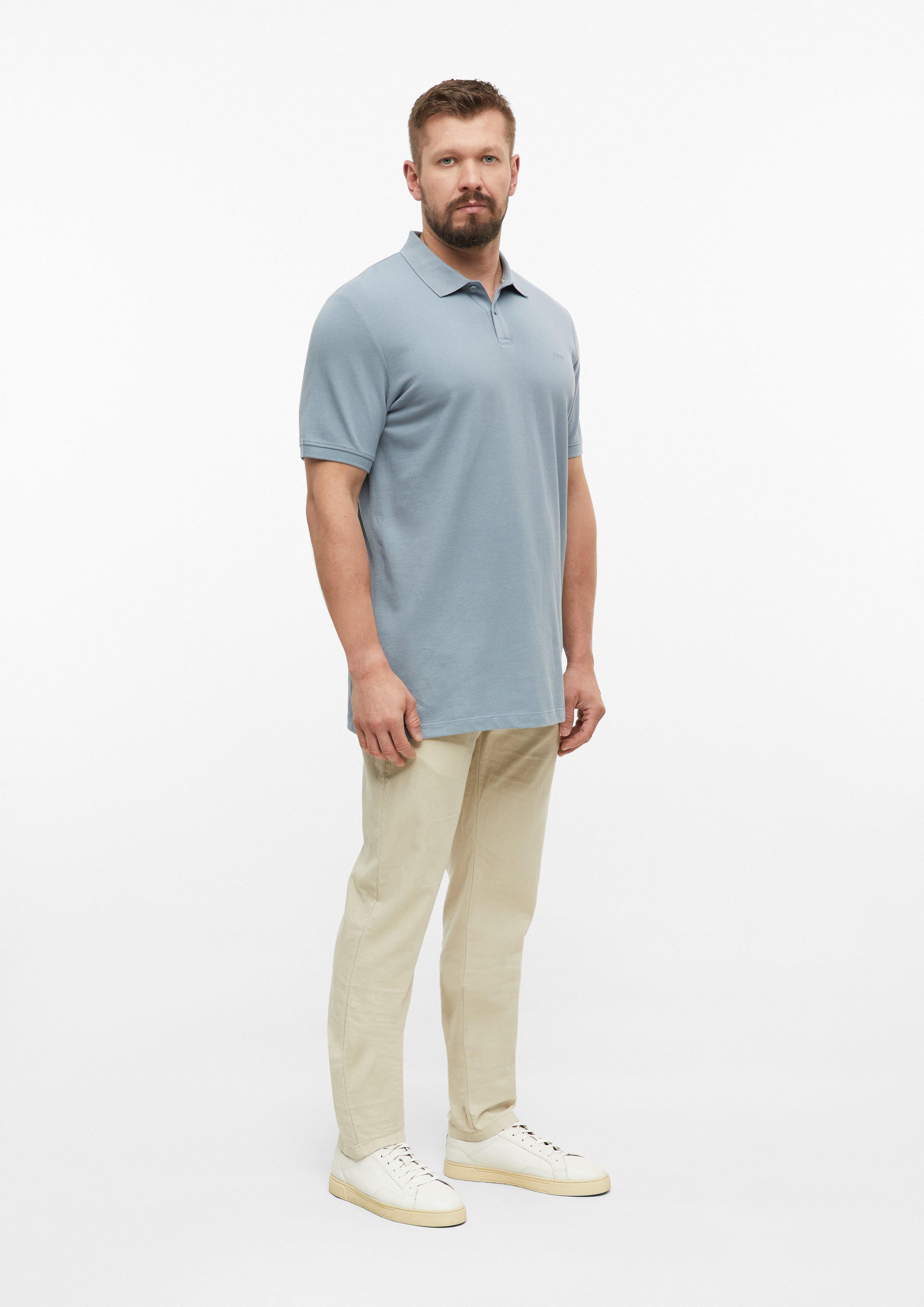 Heren Poloshirt in grijs van s.Oliver Men Tall Sizes