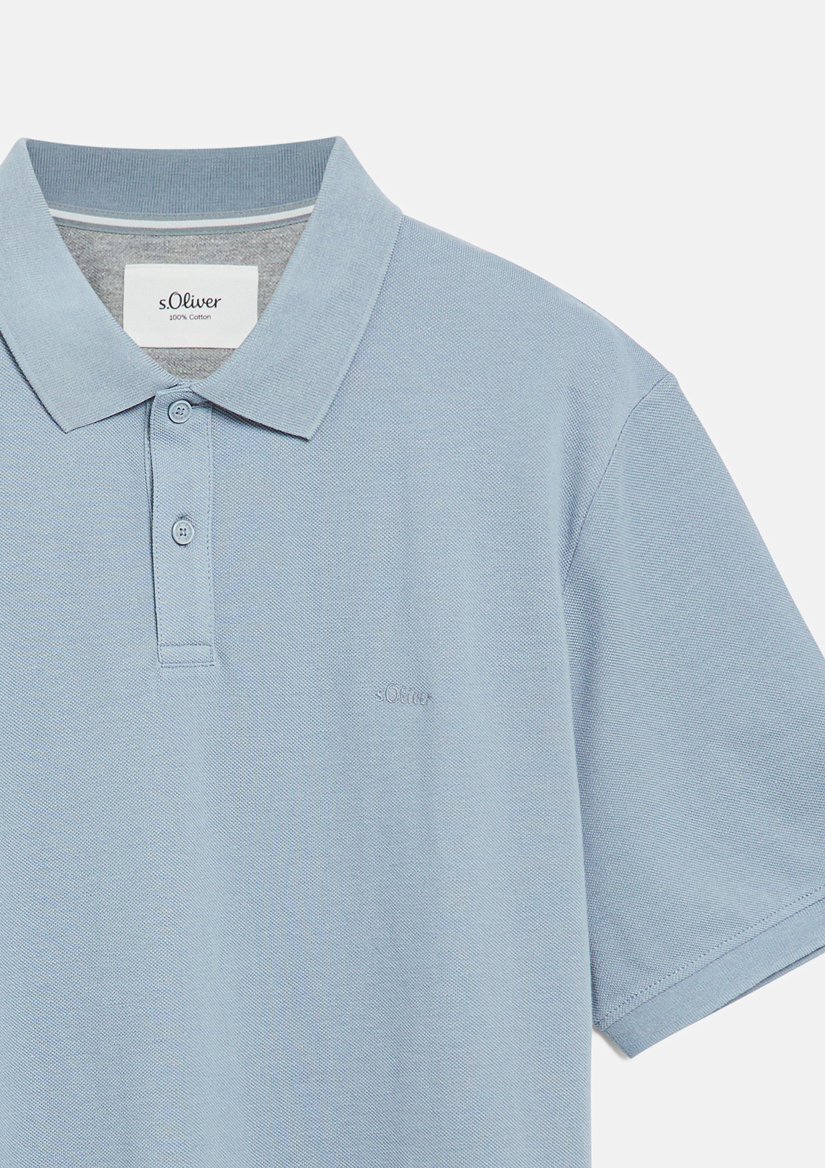 Heren Poloshirt in grijs van s.Oliver Men Tall Sizes