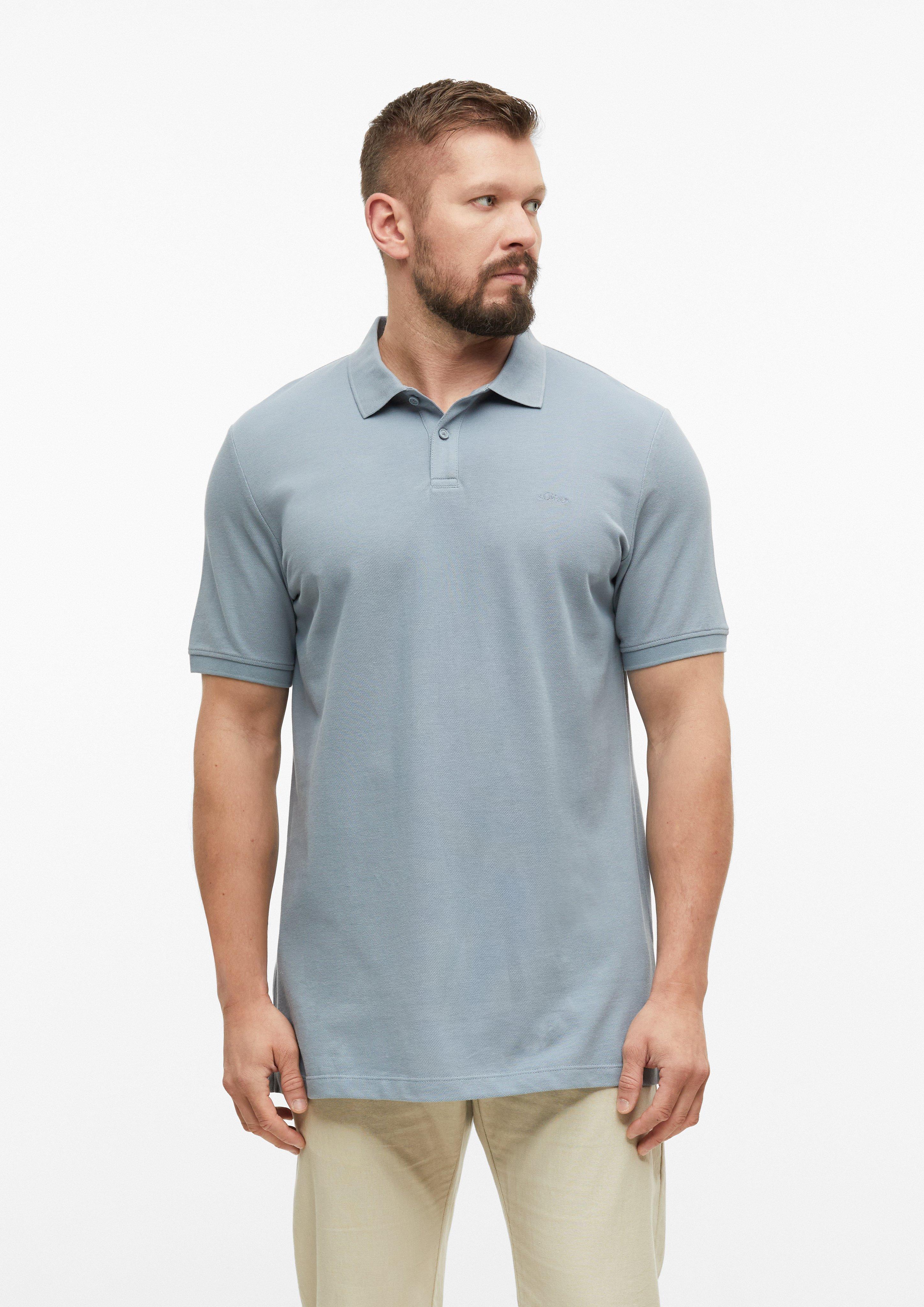 Heren Poloshirt in grijs van s.Oliver Men Tall Sizes