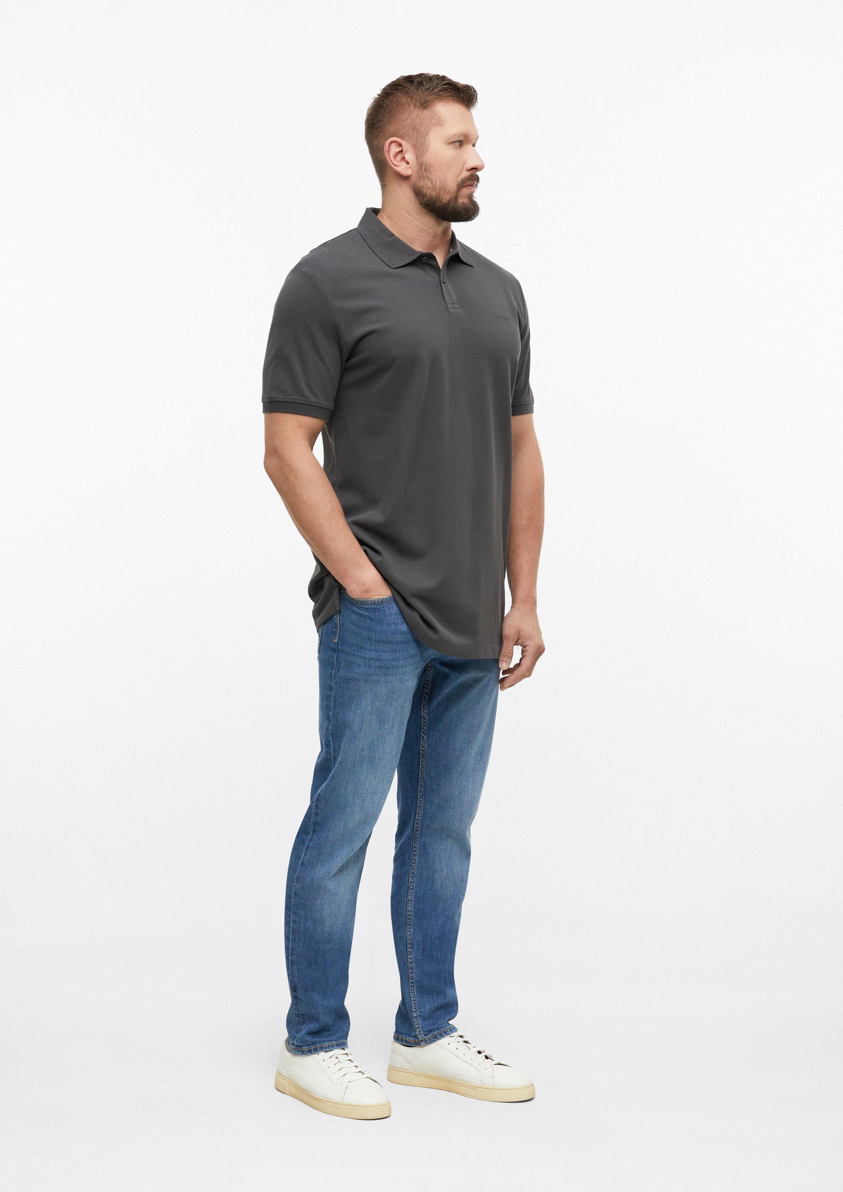 Heren Poloshirt in grijs van s.Oliver Men Tall Sizes