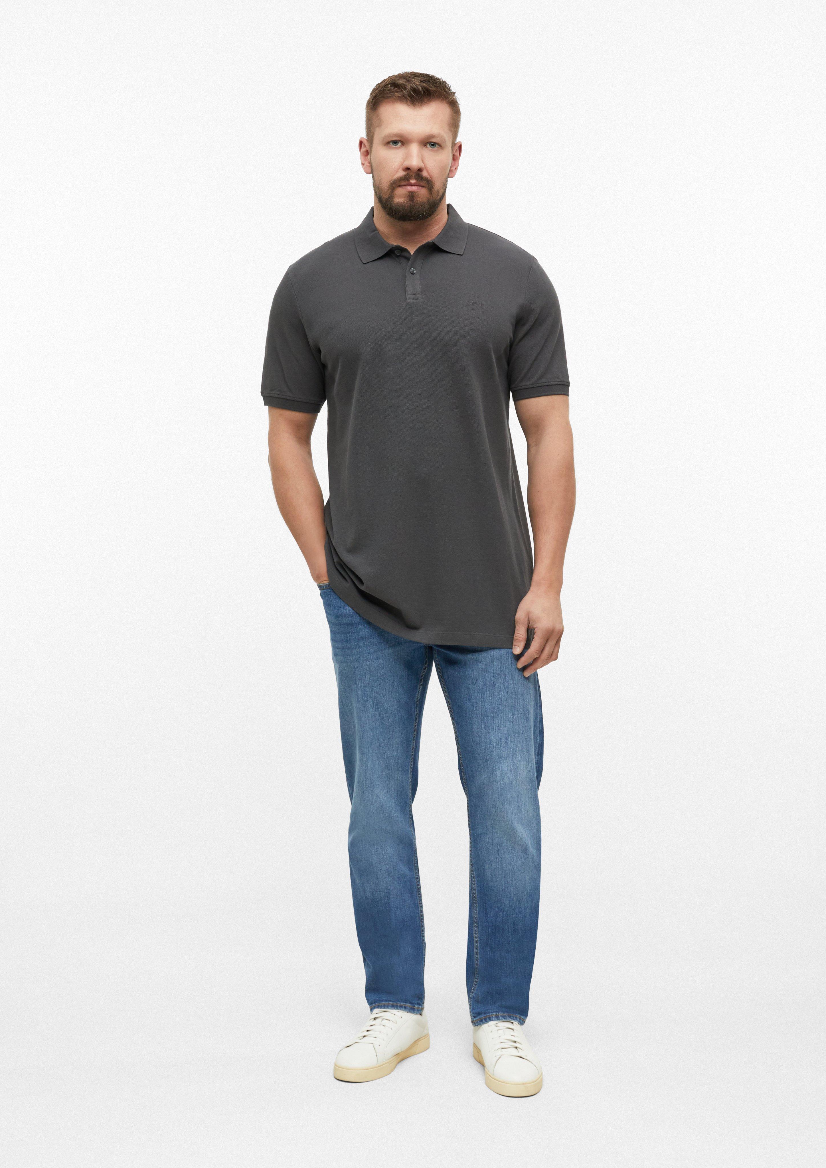 Heren Poloshirt in grijs van s.Oliver Men Tall Sizes