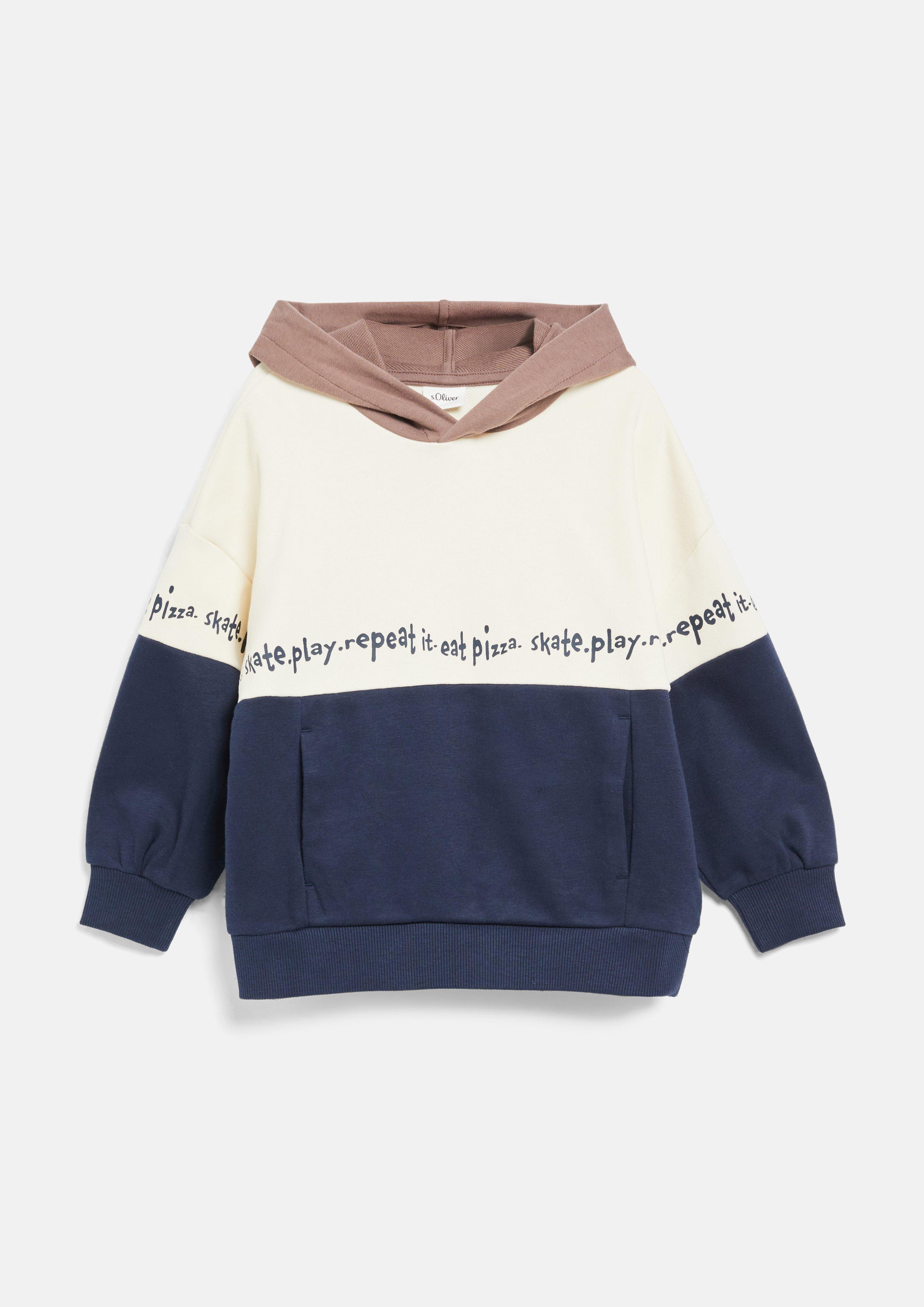 Junior Sweat-shirt oversize à capuche et à blocs de couleur en  de s.Oliver