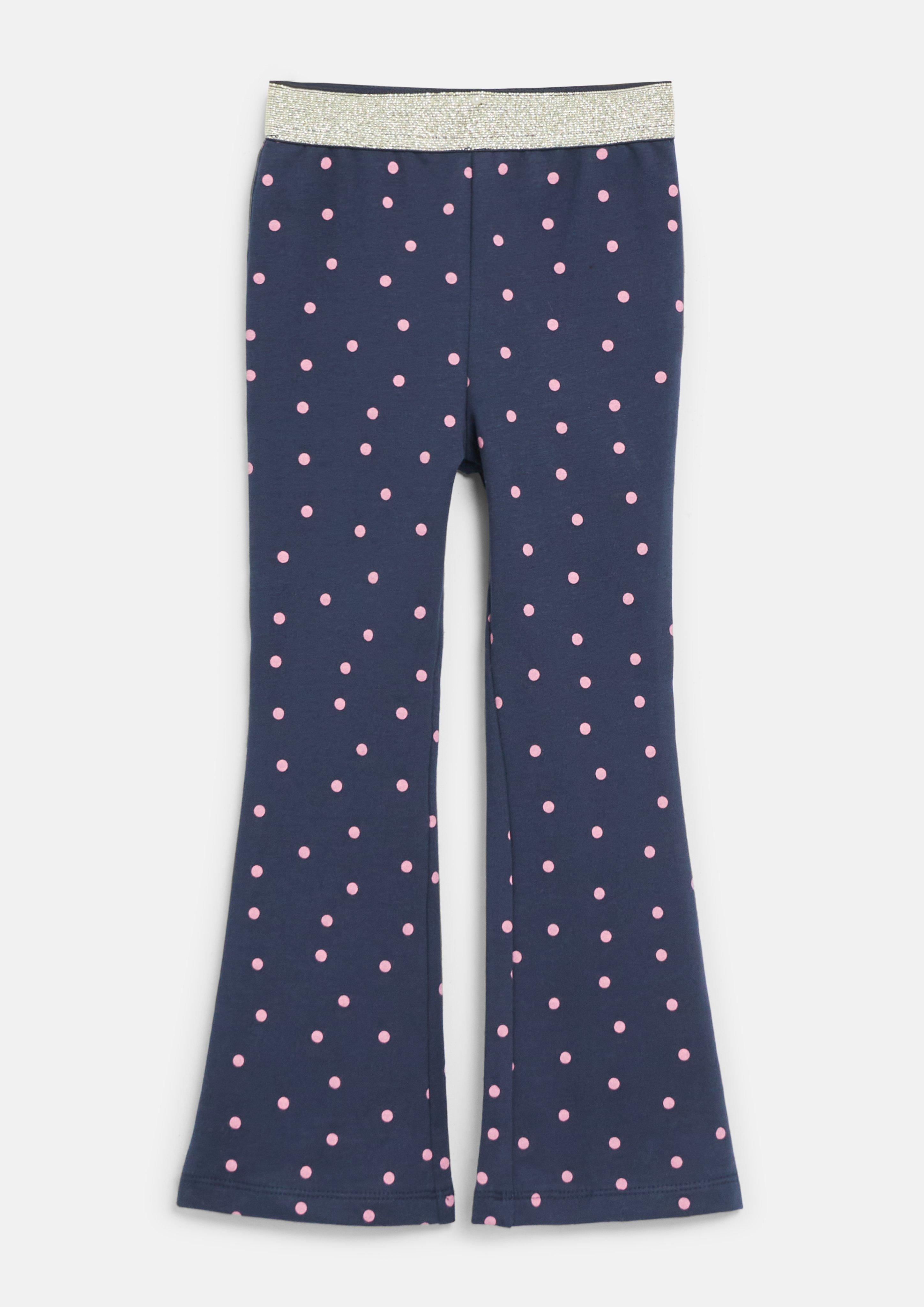 Kinder Flared-Leg-Leggings mit Glitzerbund und All-over-Print in  von s.Oliver