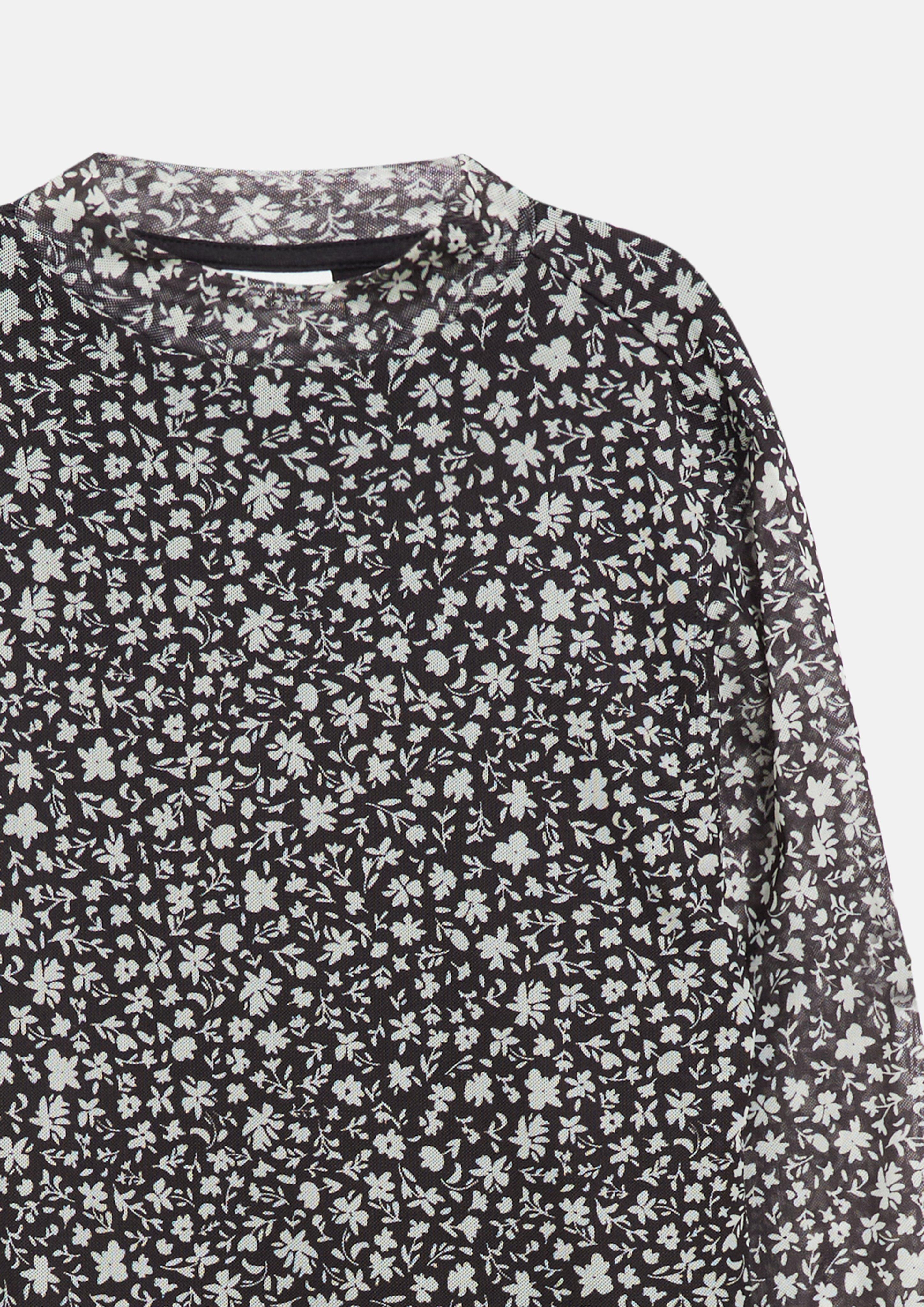 Kinder Kurzes Mesh-Kleid mit All-over-Print in schwarz von s.Oliver