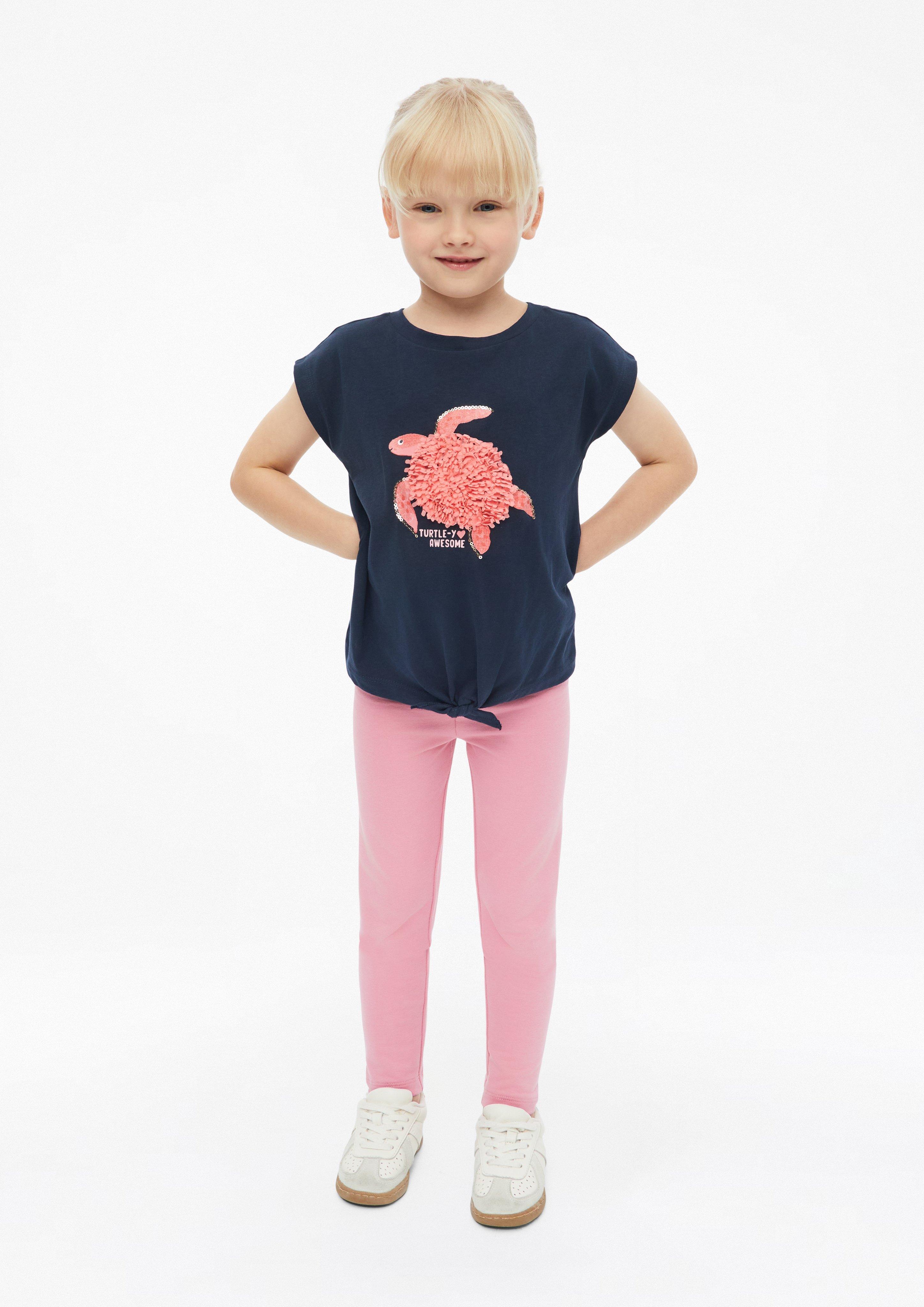 Kinder Sweat-Leggings mit Glitzerbund in  von s.Oliver