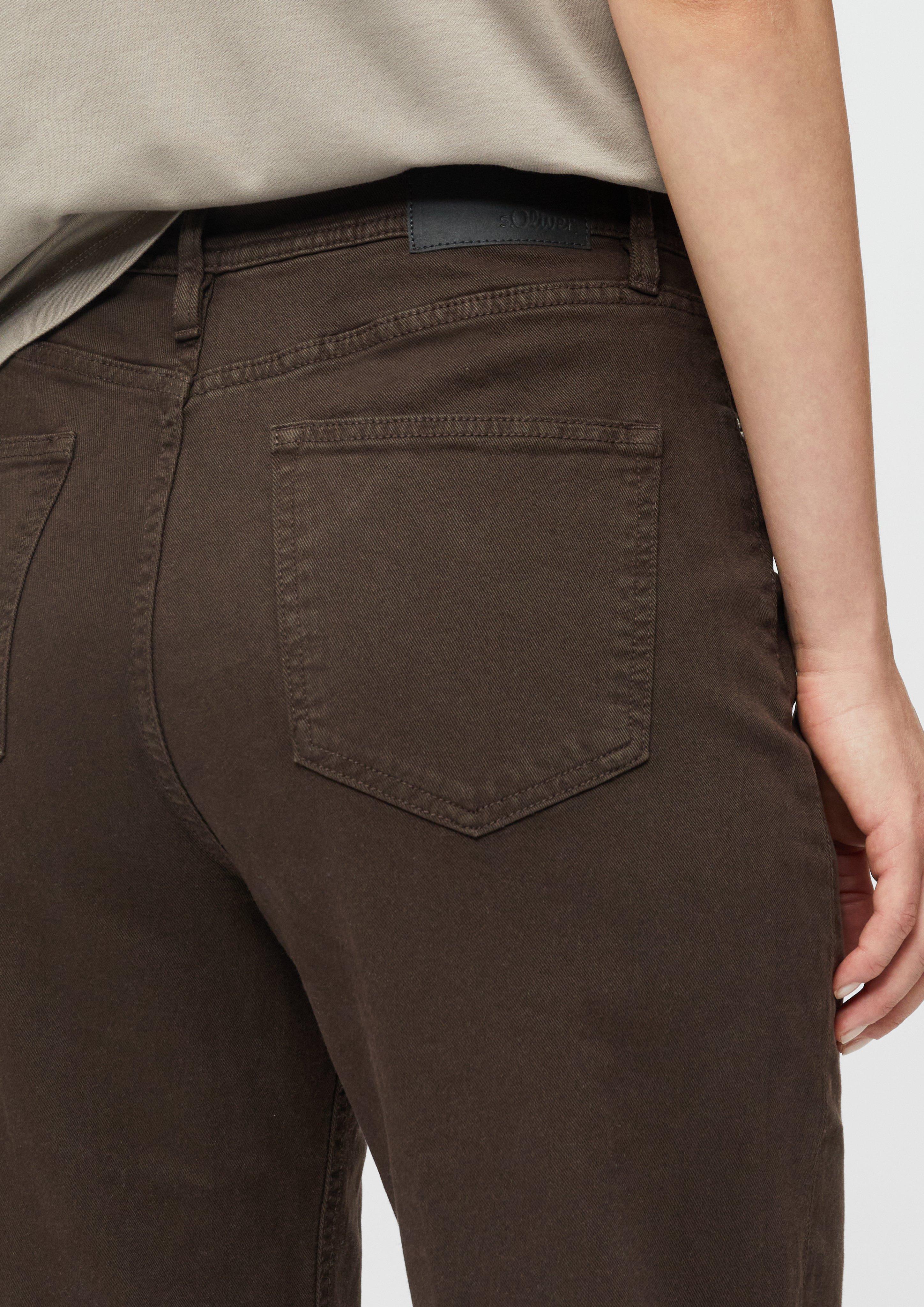 Damen Jeans Suri / High Rise / Wide Fit in braun von s.Oliver