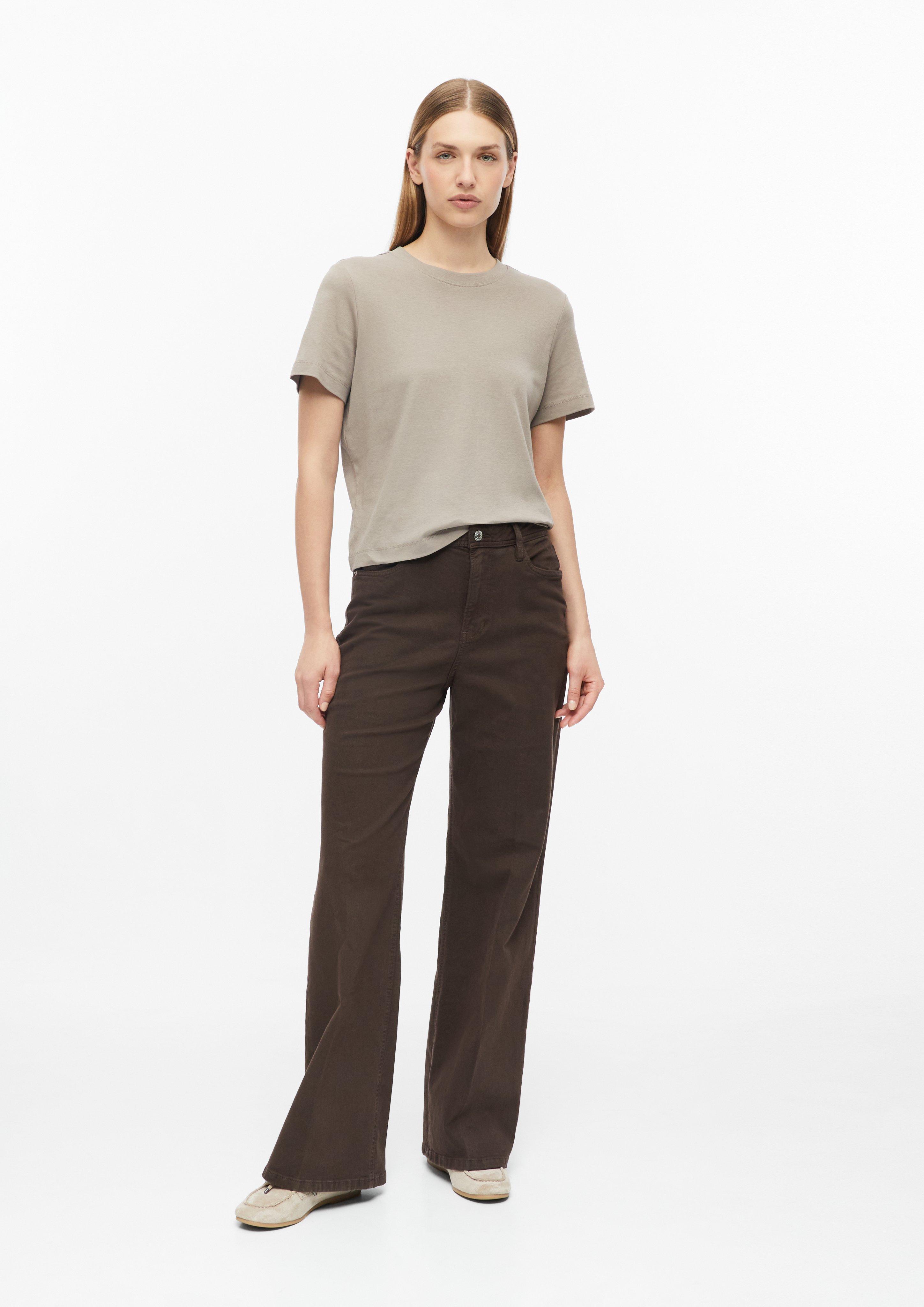 Dames Jeans broek in donkerbruin van s.Oliver