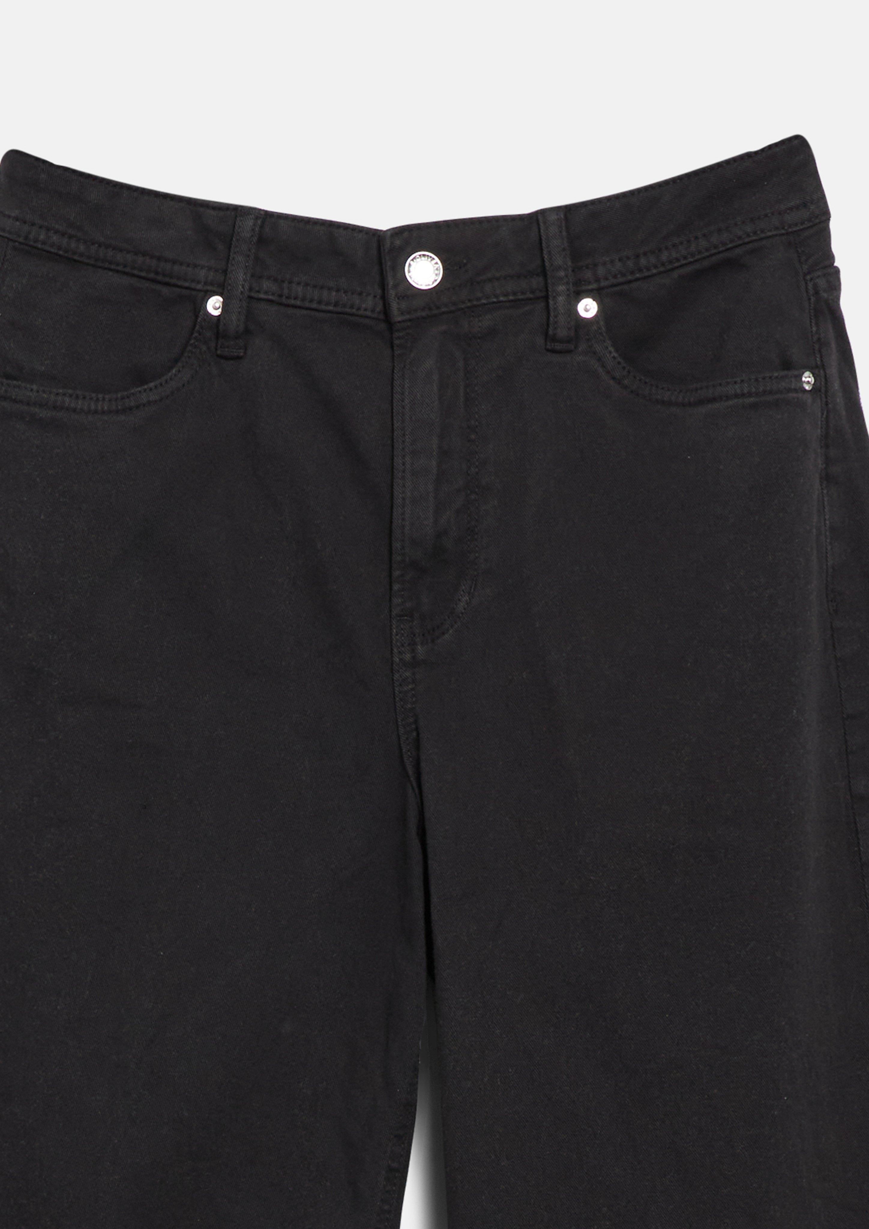 Women Suri Jeans / High Rise / Wide Fit in black by s.Oliver