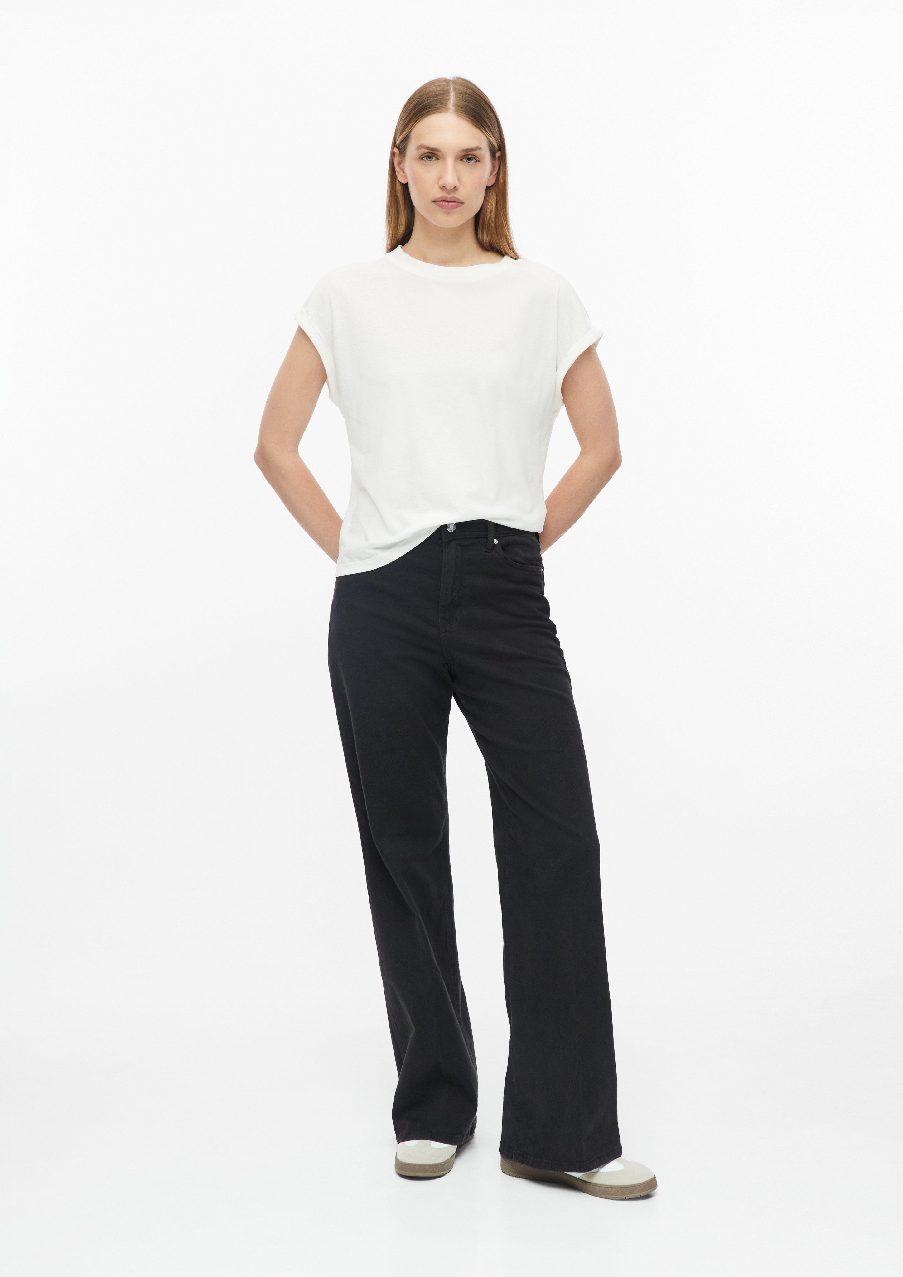 Femmes Jean Suri / Coupe classique / Taille haute / Jambe large en noir de s.Oliver