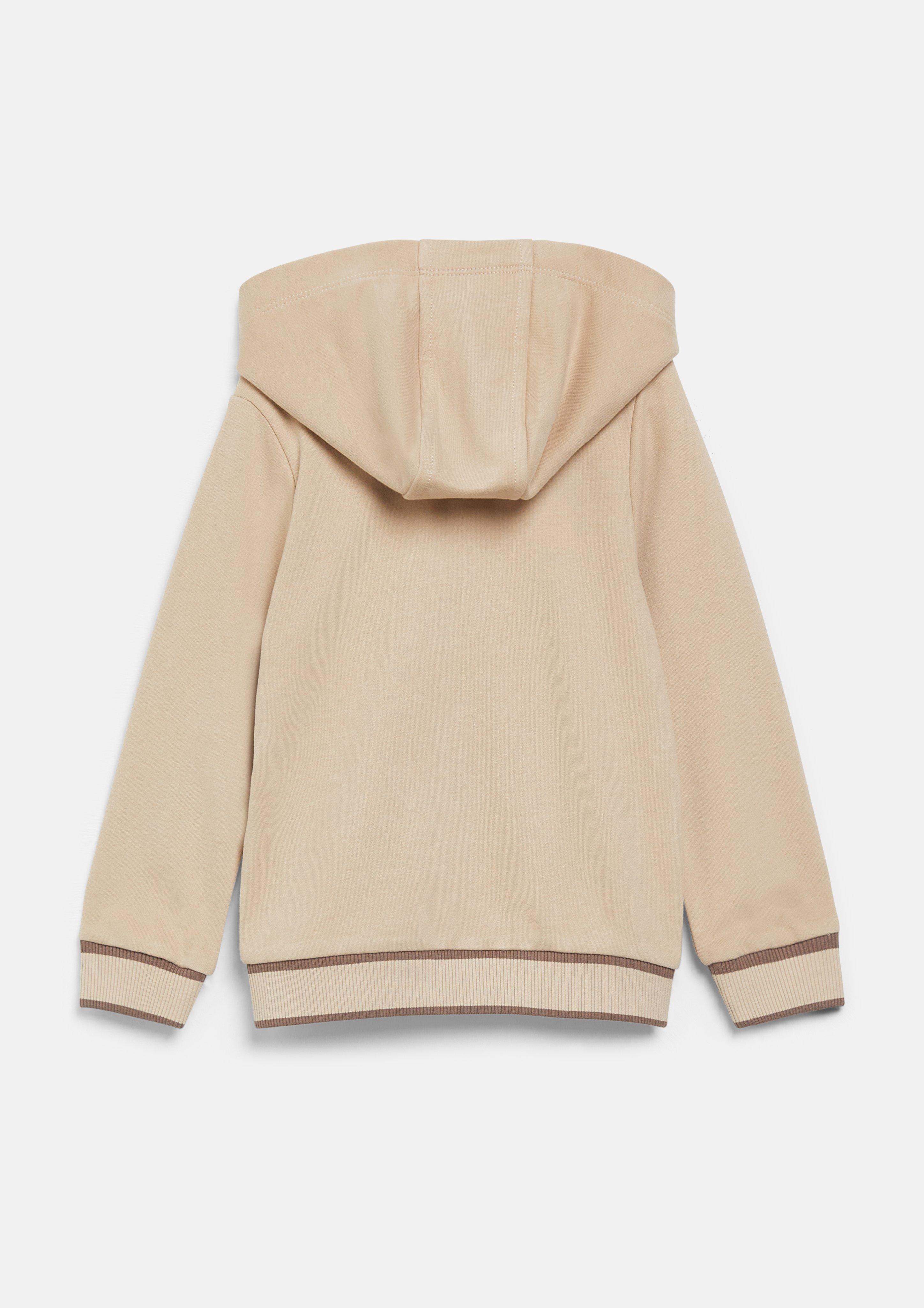 Kinder Sweatjacke mit Kapuze und Print-Detail in  von s.Oliver