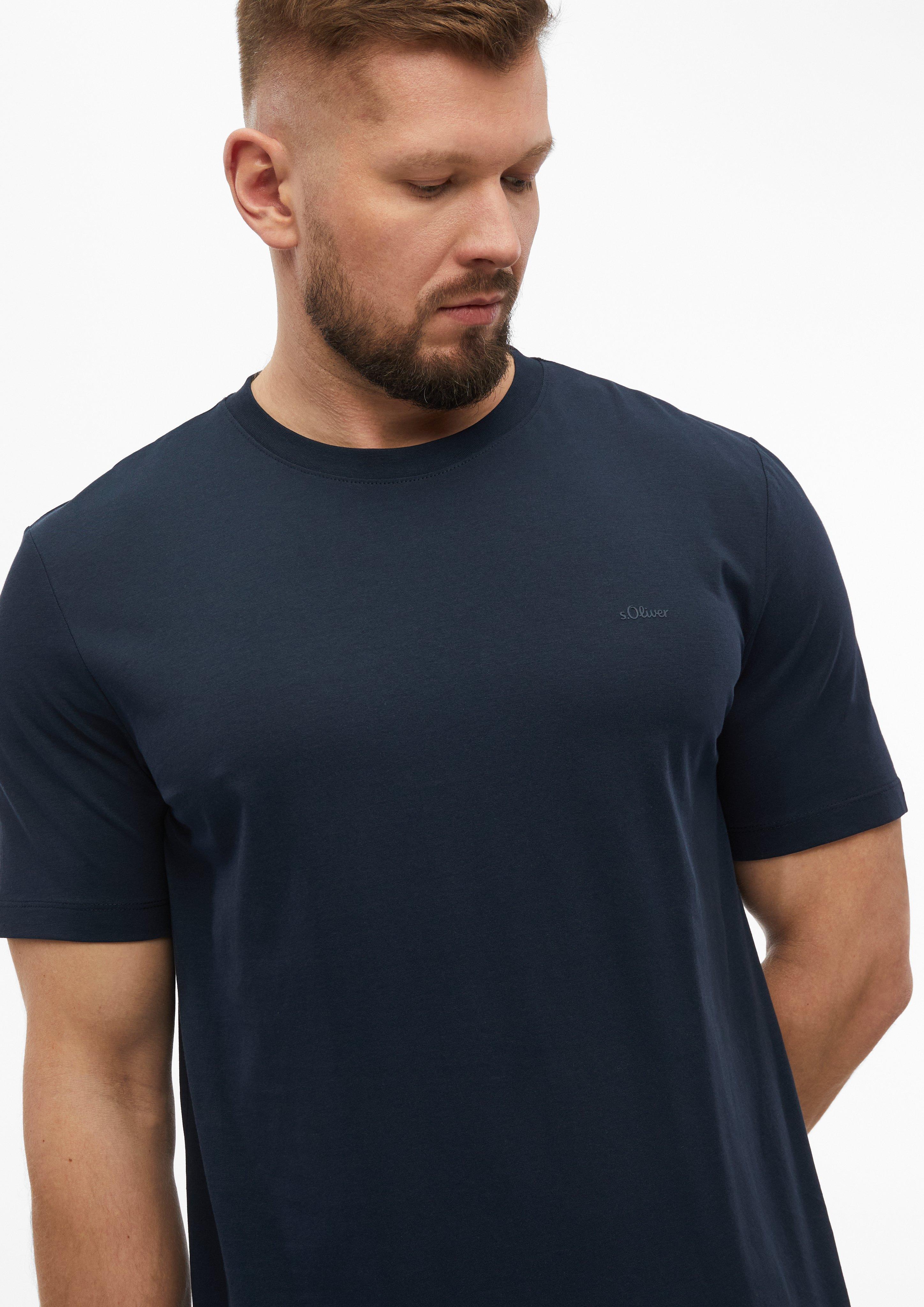 Heren T-Shirt in blauw van s.Oliver Men Tall Sizes