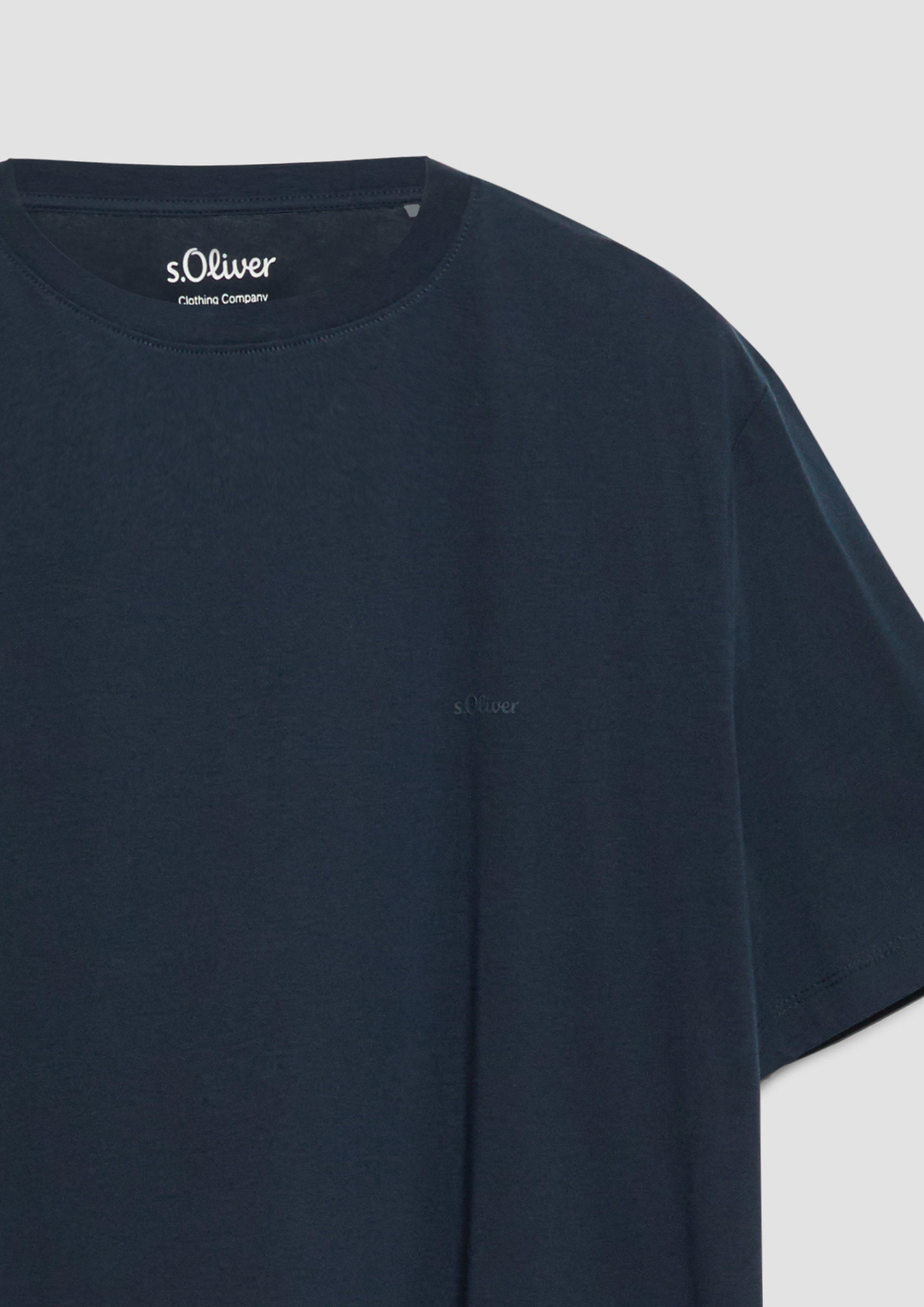 Heren T-Shirt in blauw van s.Oliver Men Tall Sizes
