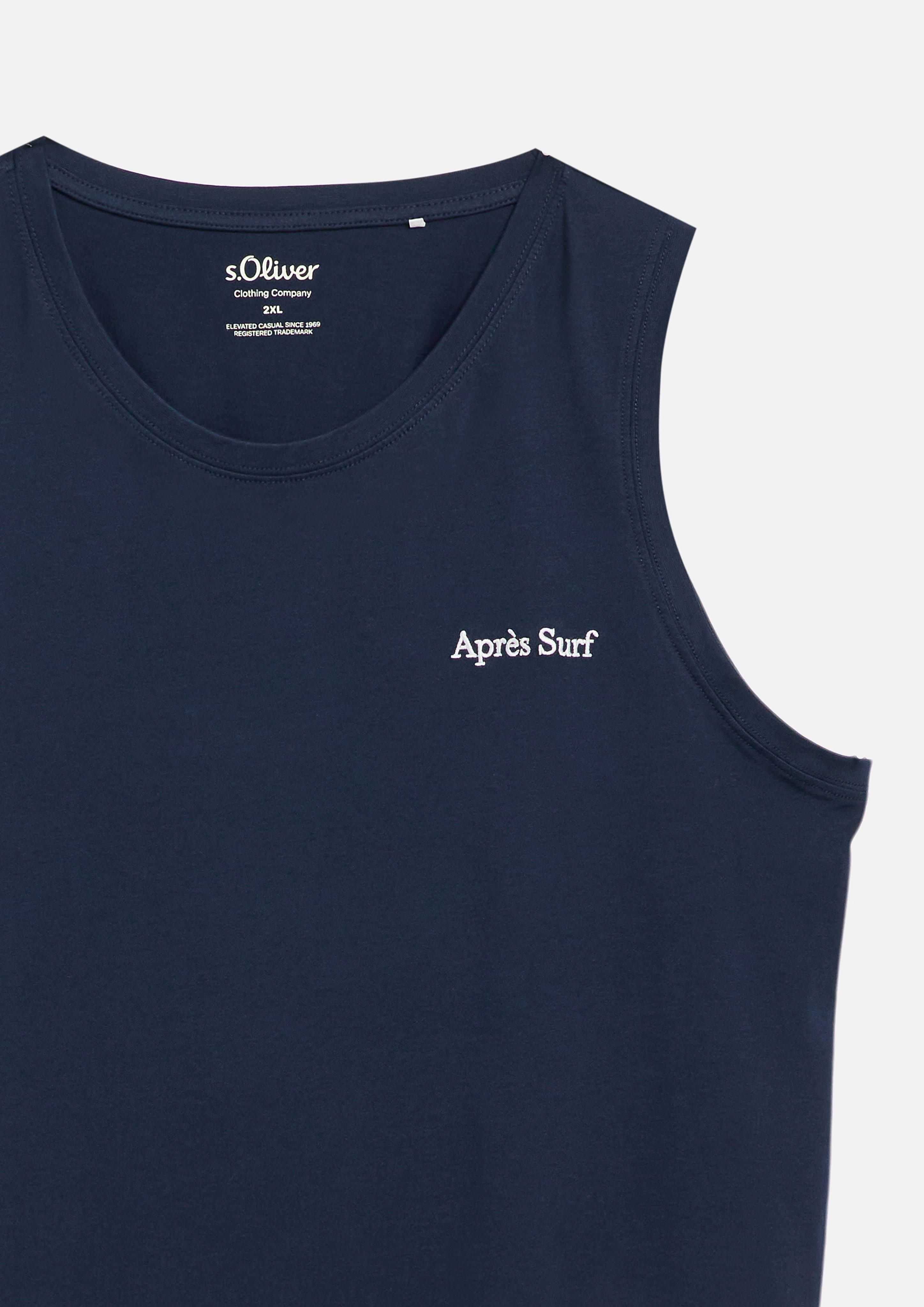 Heren T-Shirt in blauw van s.Oliver Men Big Sizes