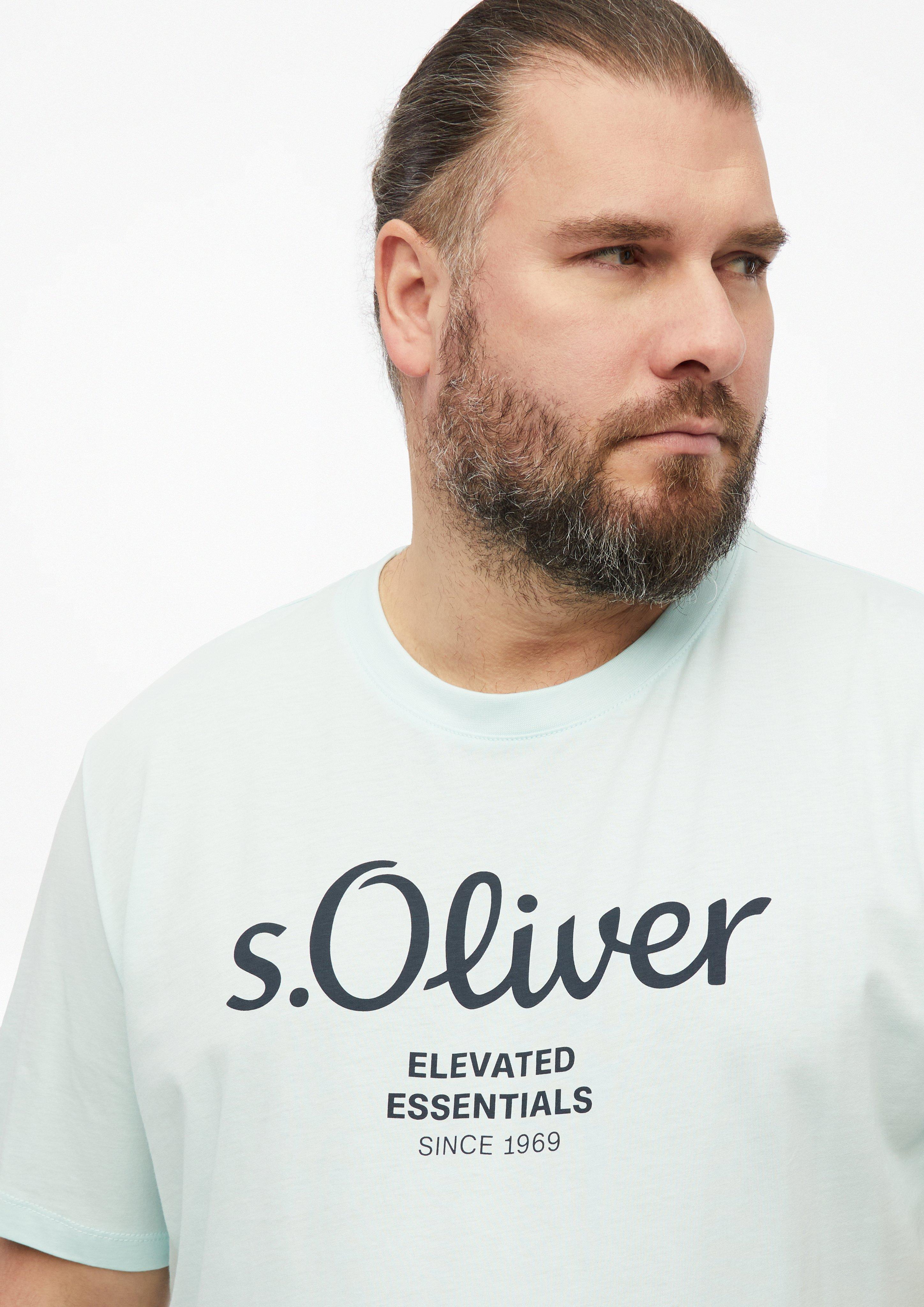 Herren T-Shirt in türkis von s.Oliver Men Big Sizes