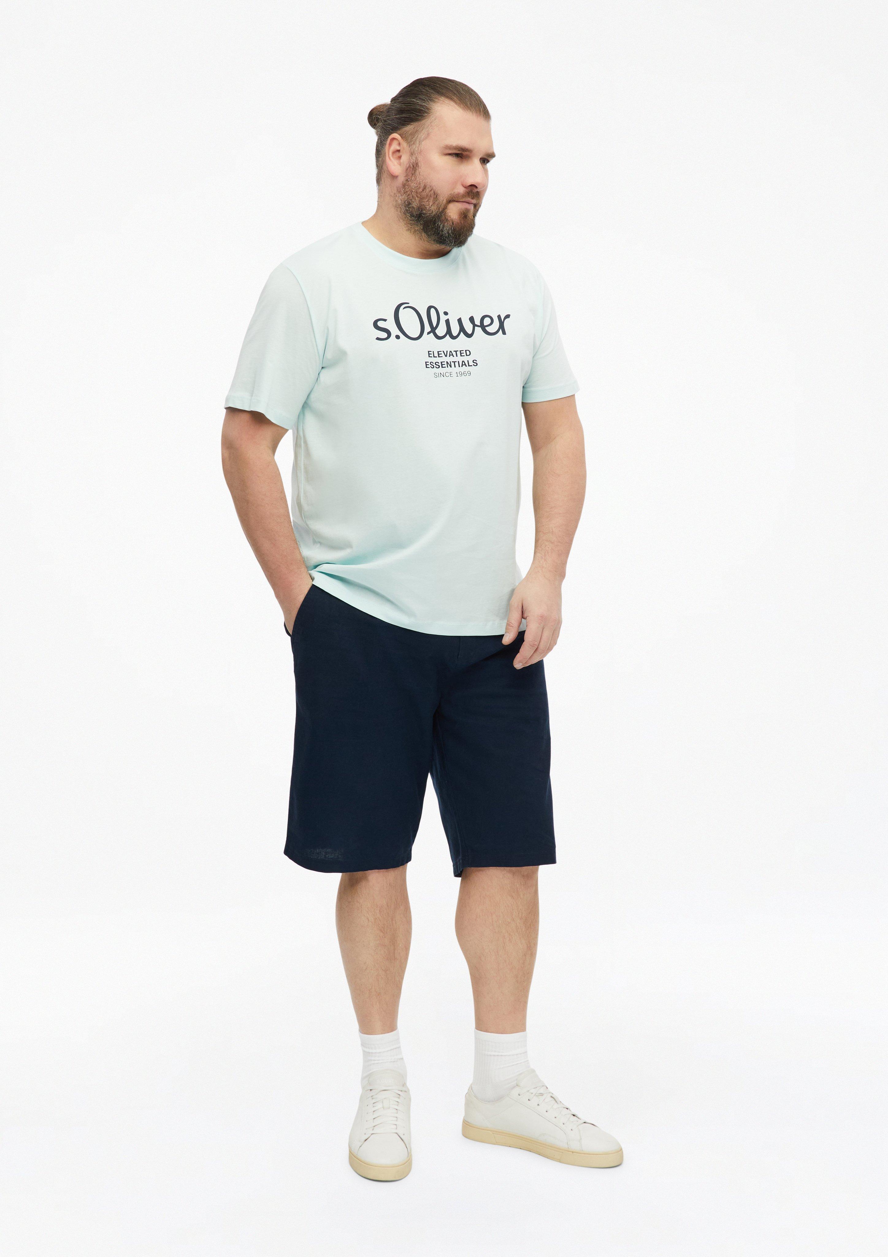Herren T-Shirt in türkis von s.Oliver Men Big Sizes