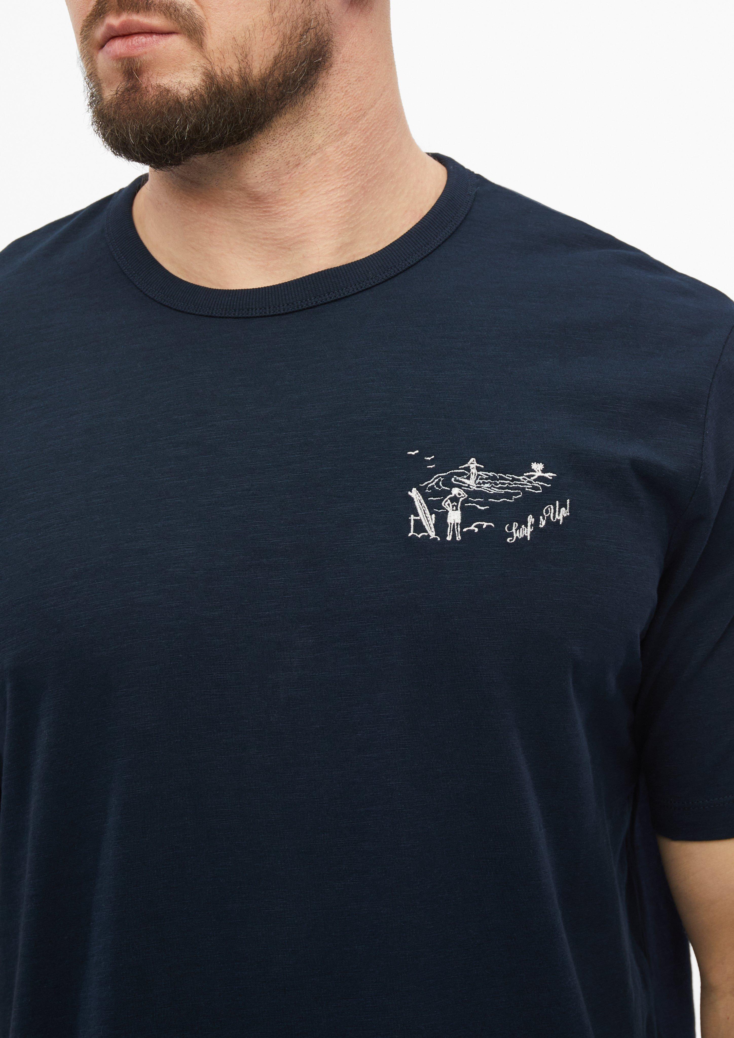 Herren T-Shirt in blau von s.Oliver Men Tall Sizes