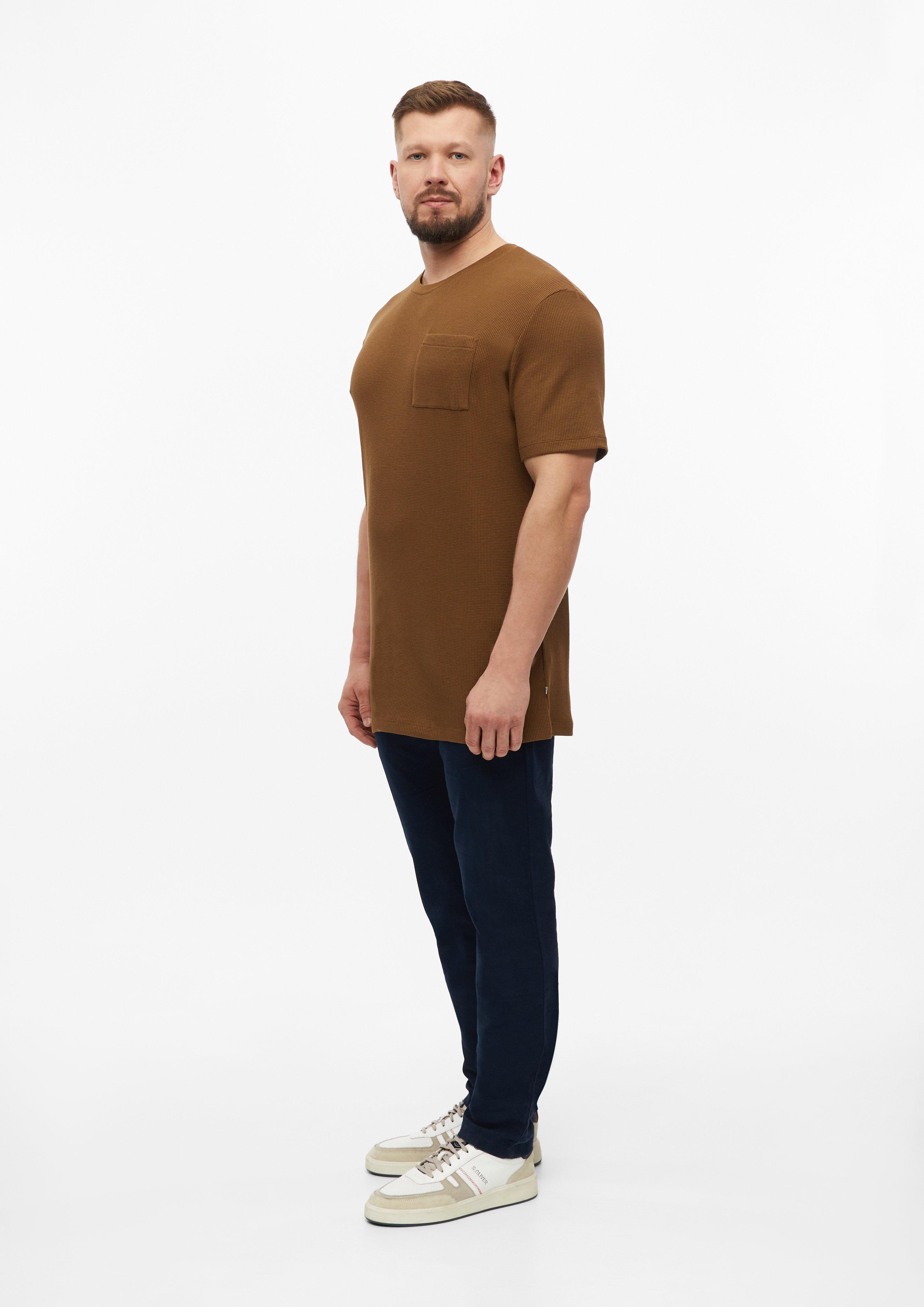 Herren T-Shirt in braun von s.Oliver Men Tall Sizes