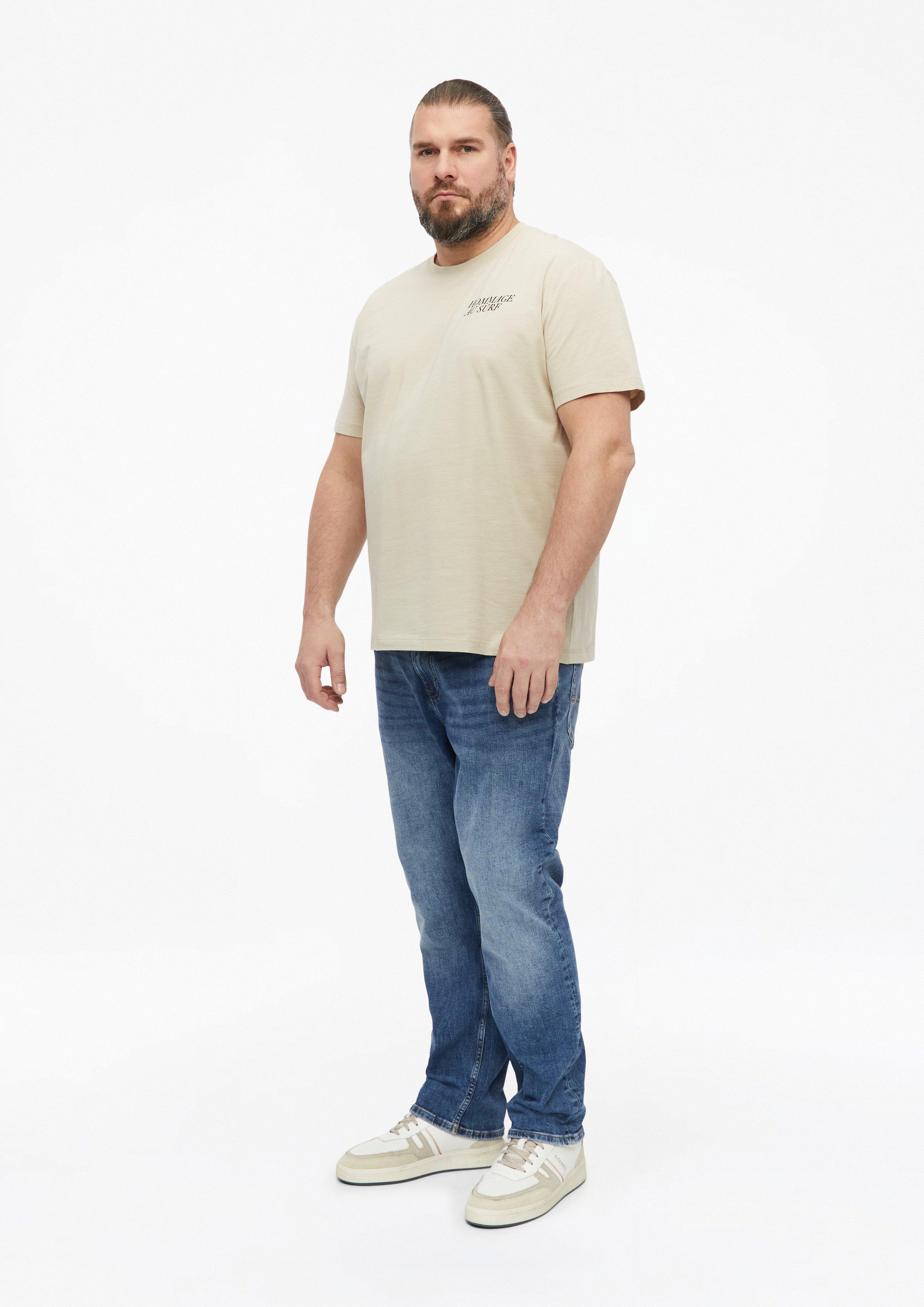 Herren T-Shirt in beige von s.Oliver Men Big Sizes