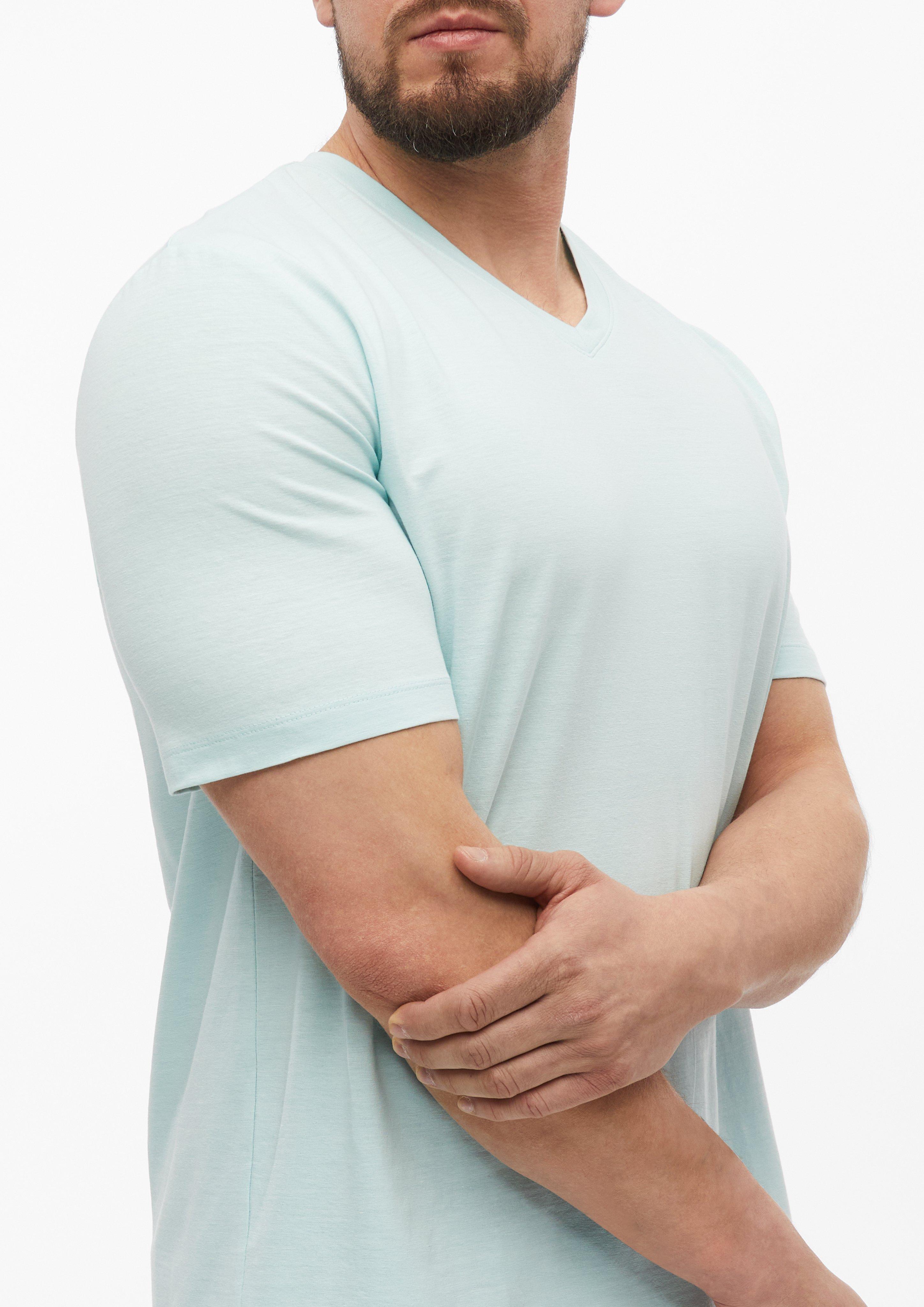 Men T-Shirt in turquoise by s.Oliver Men Tall Sizes
