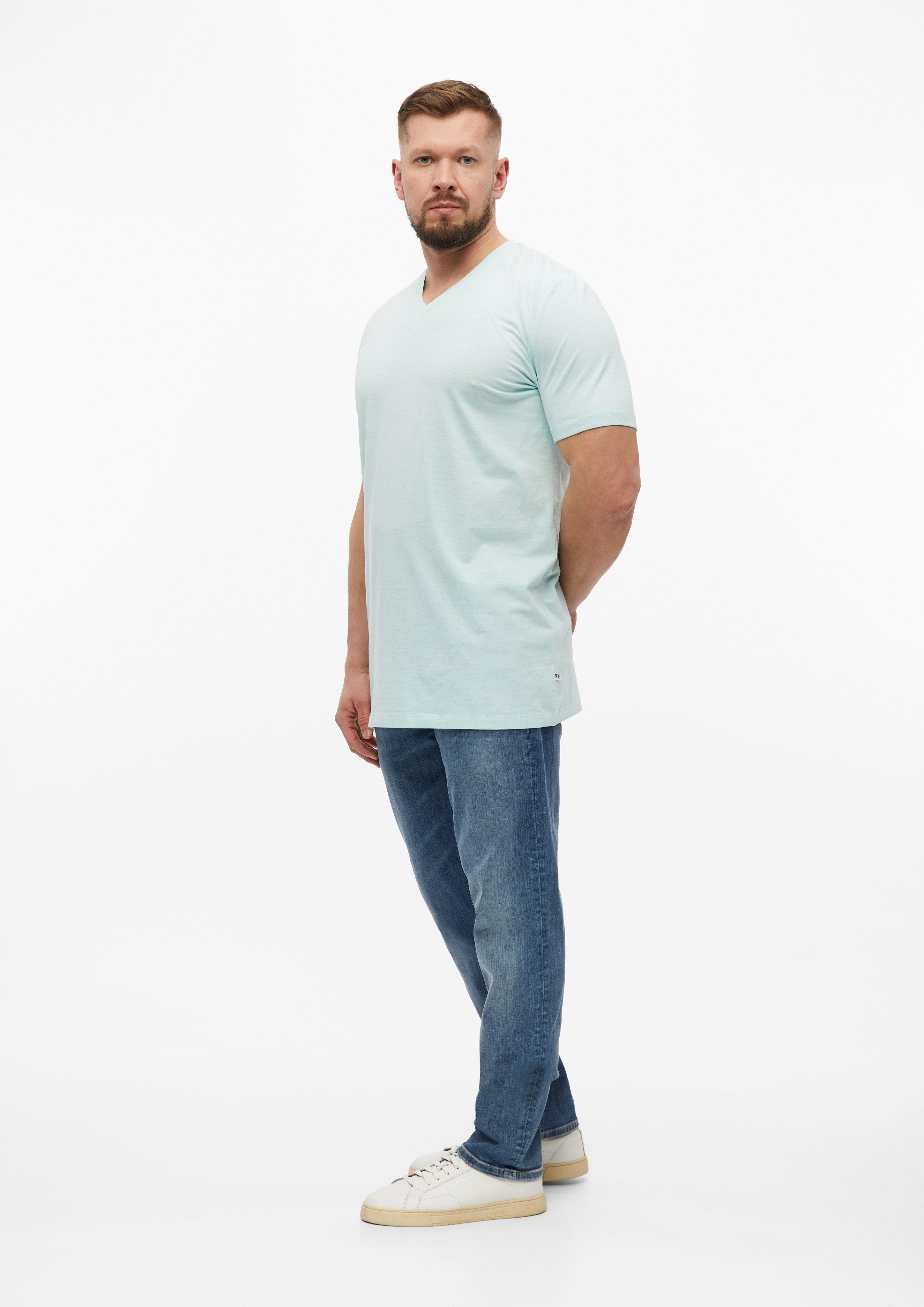 Men T-Shirt in turquoise by s.Oliver Men Tall Sizes