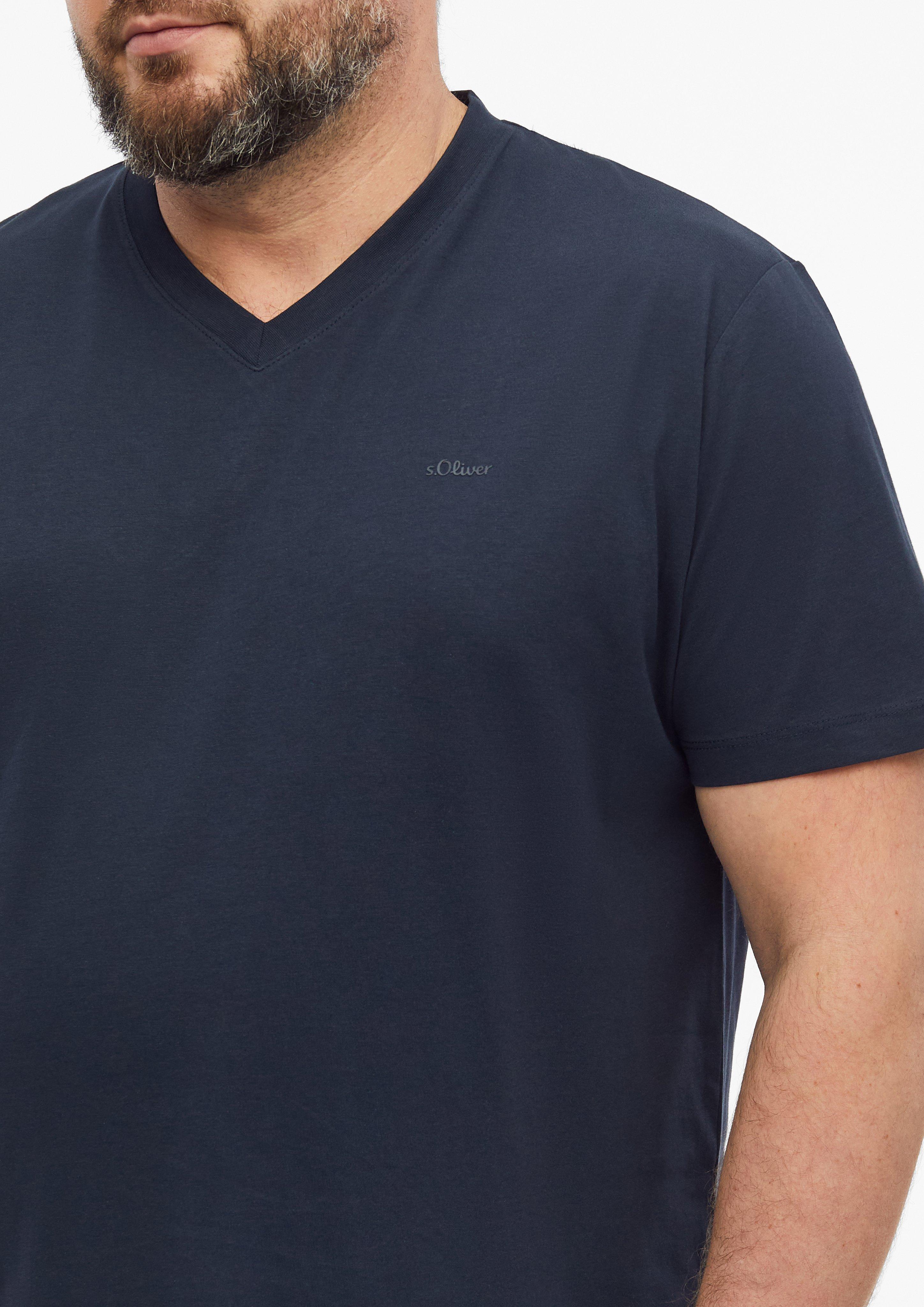 Hommes T-shirt en bleu de s.Oliver Men Big Sizes