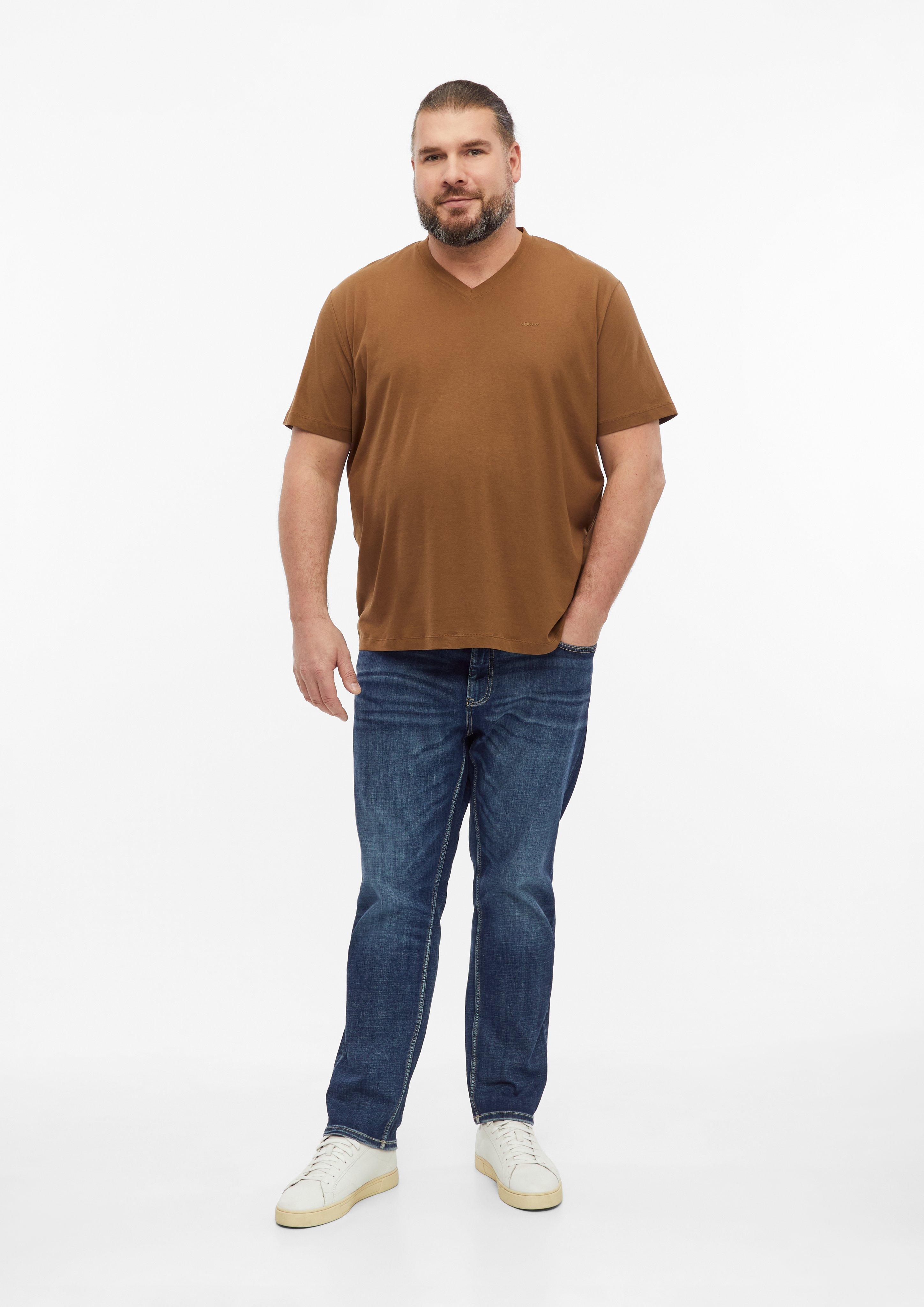 Hommes T-shirt en brun de s.Oliver Men Big Sizes