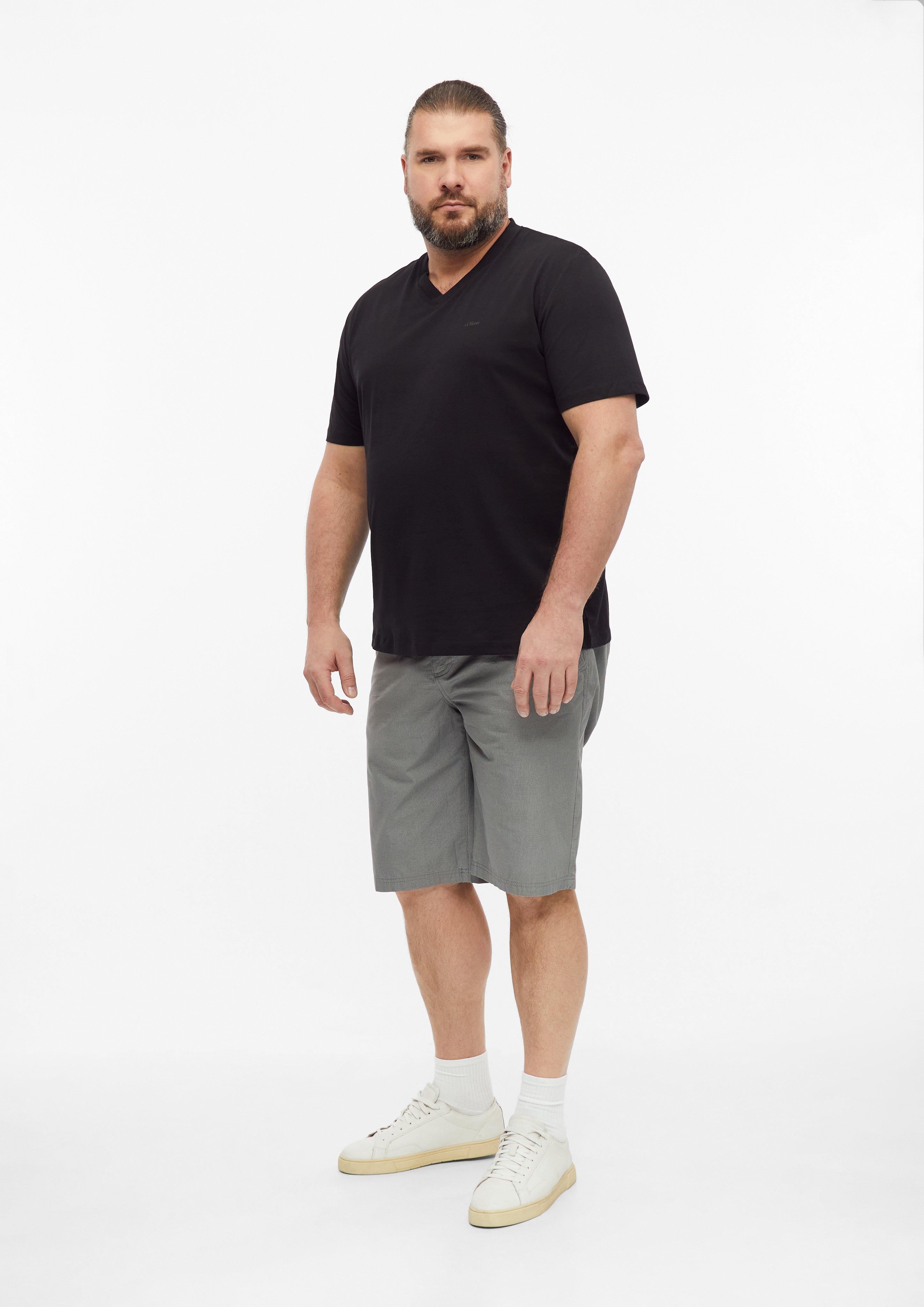 Hommes T-shirt en noir de s.Oliver Men Big Sizes