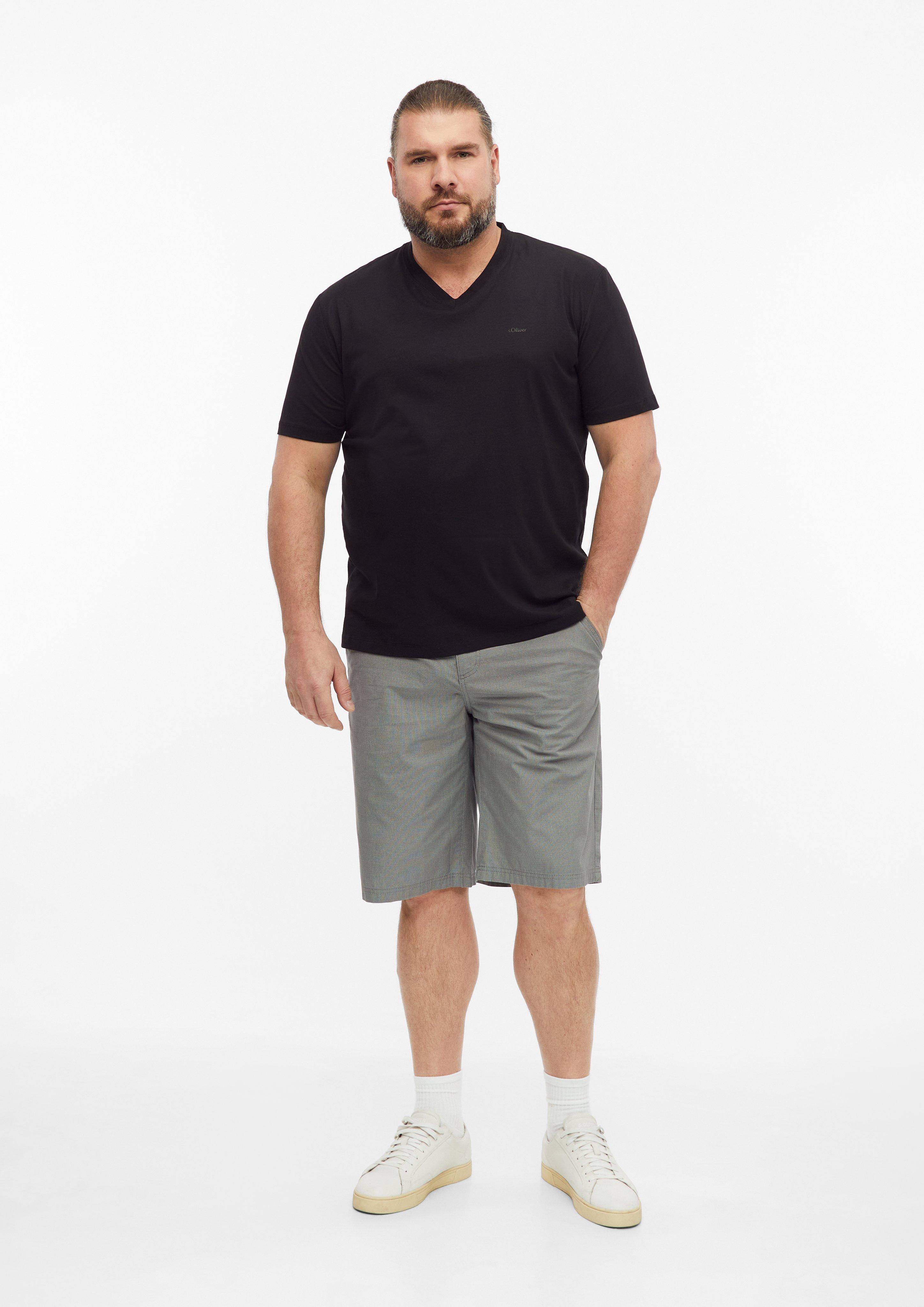 Hommes T-shirt en noir de s.Oliver Men Big Sizes