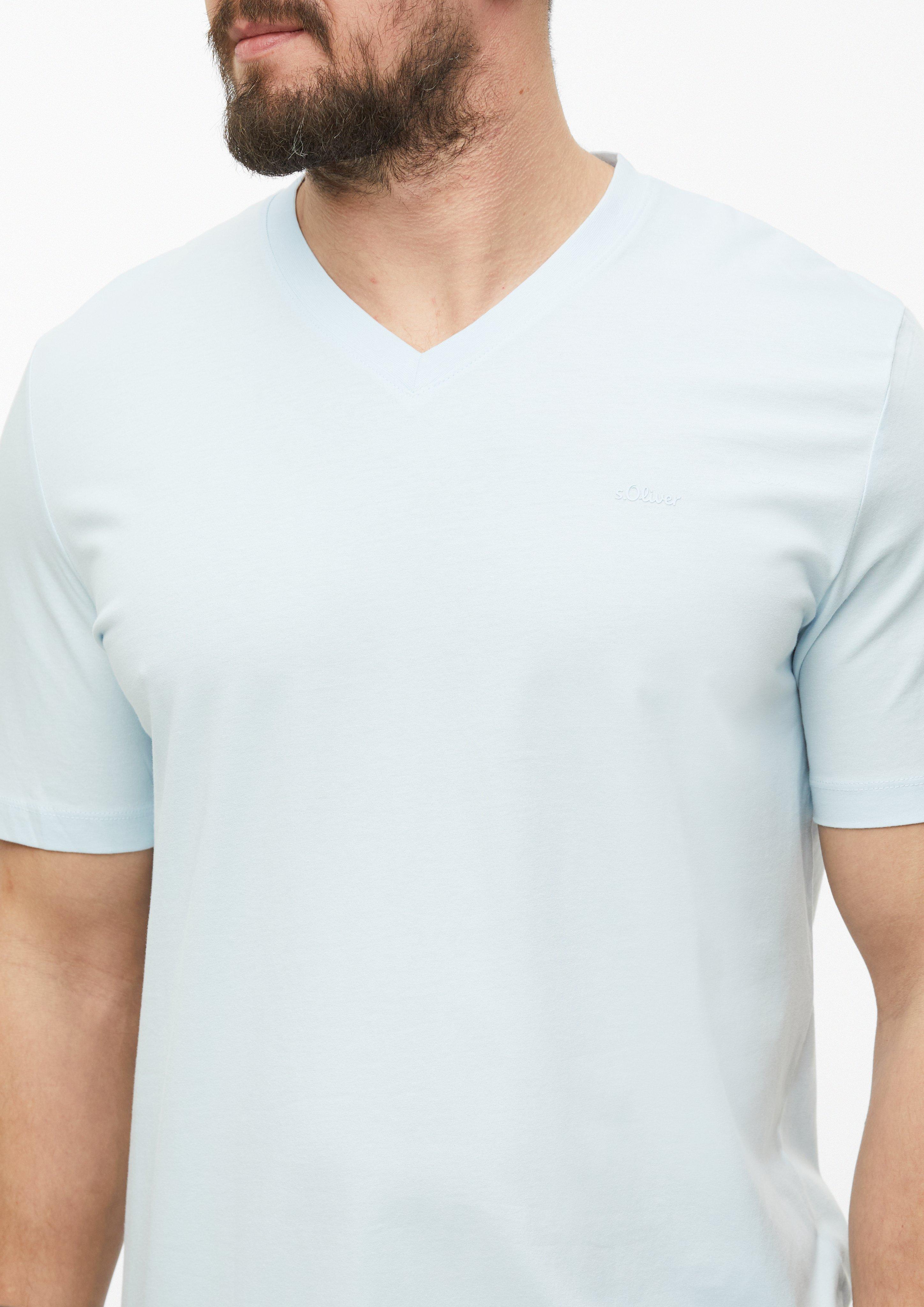 Hommes T-shirt en bleu de s.Oliver Men Tall Sizes