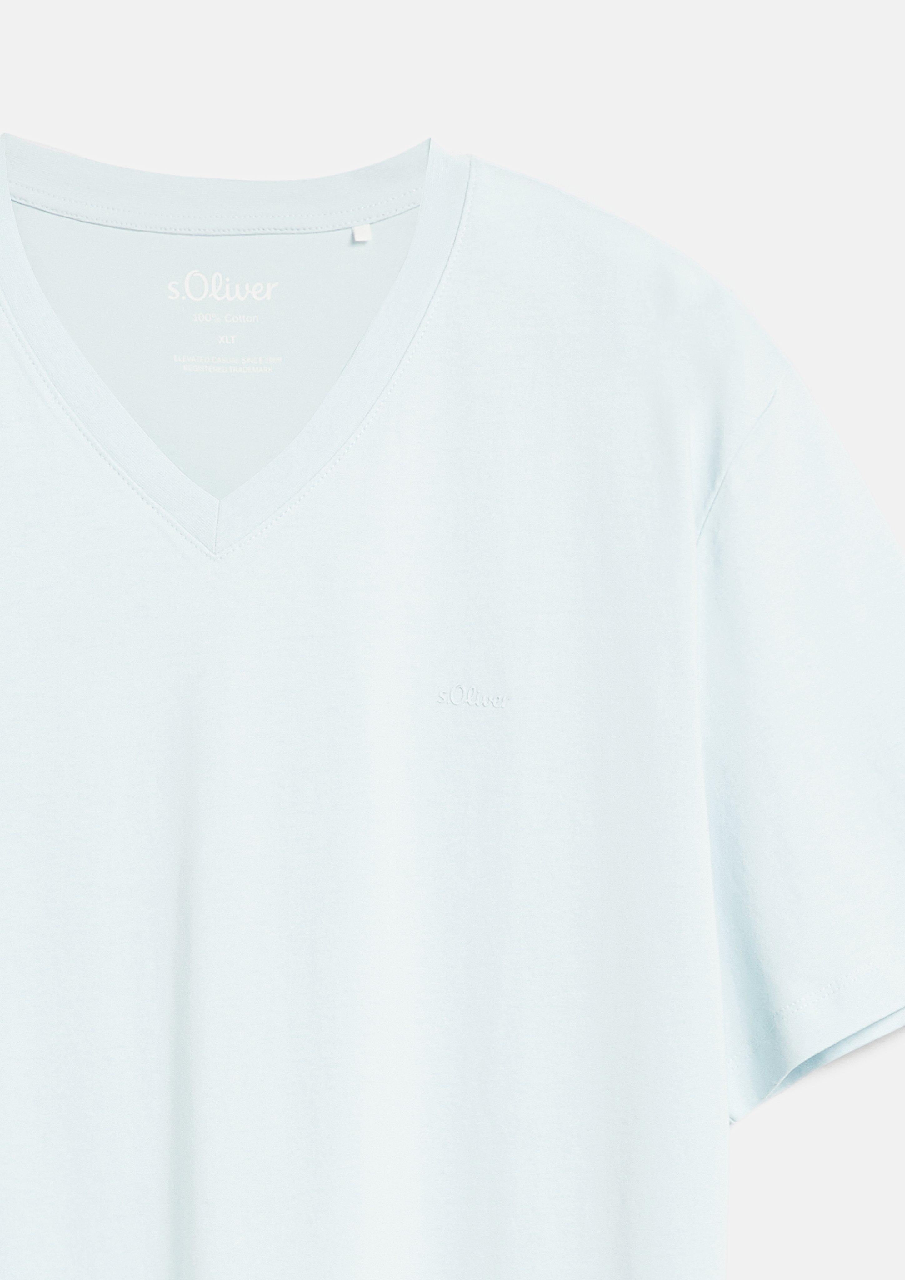 Hommes T-shirt en bleu de s.Oliver Men Tall Sizes