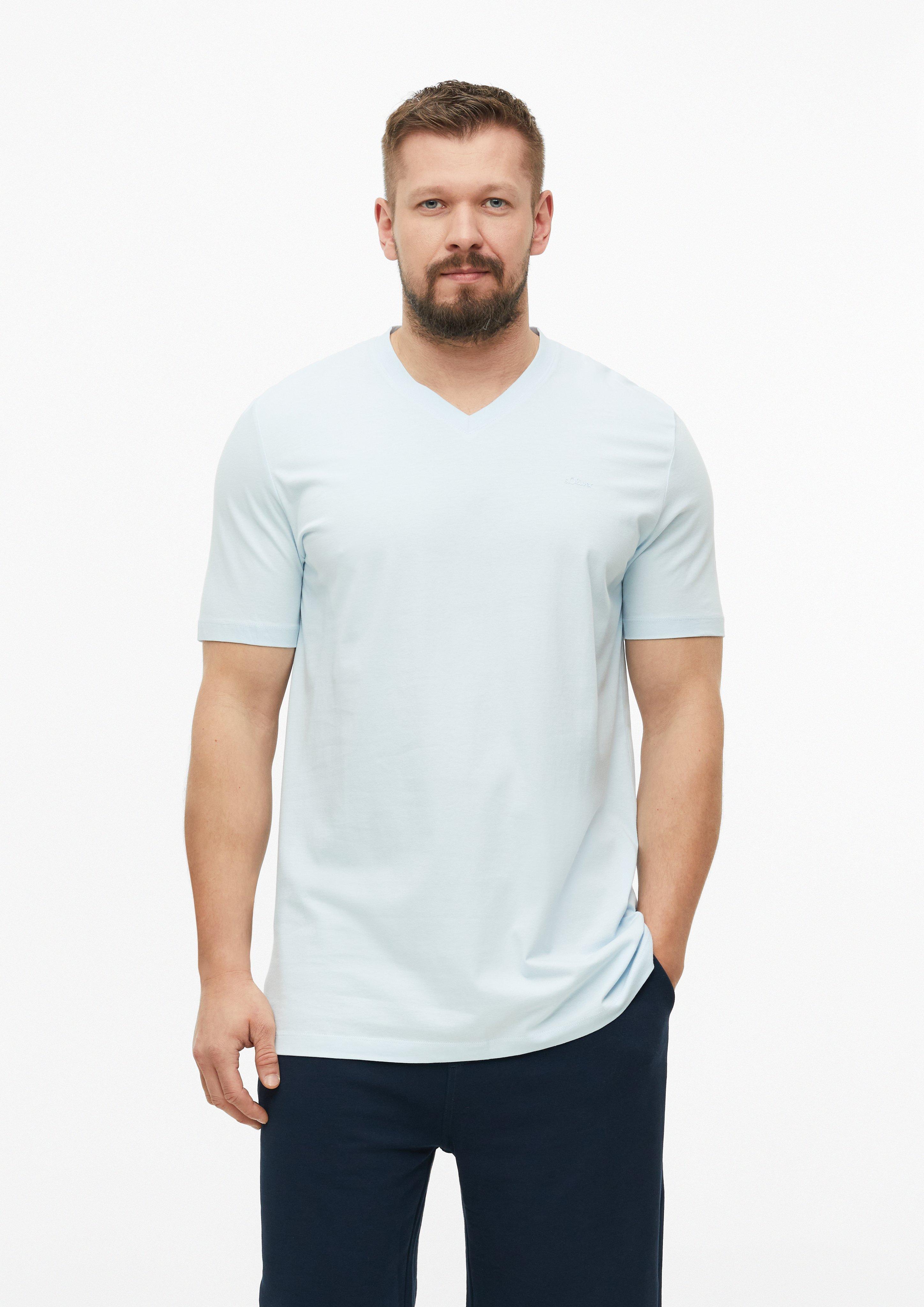 Hommes T-shirt en bleu de s.Oliver Men Tall Sizes