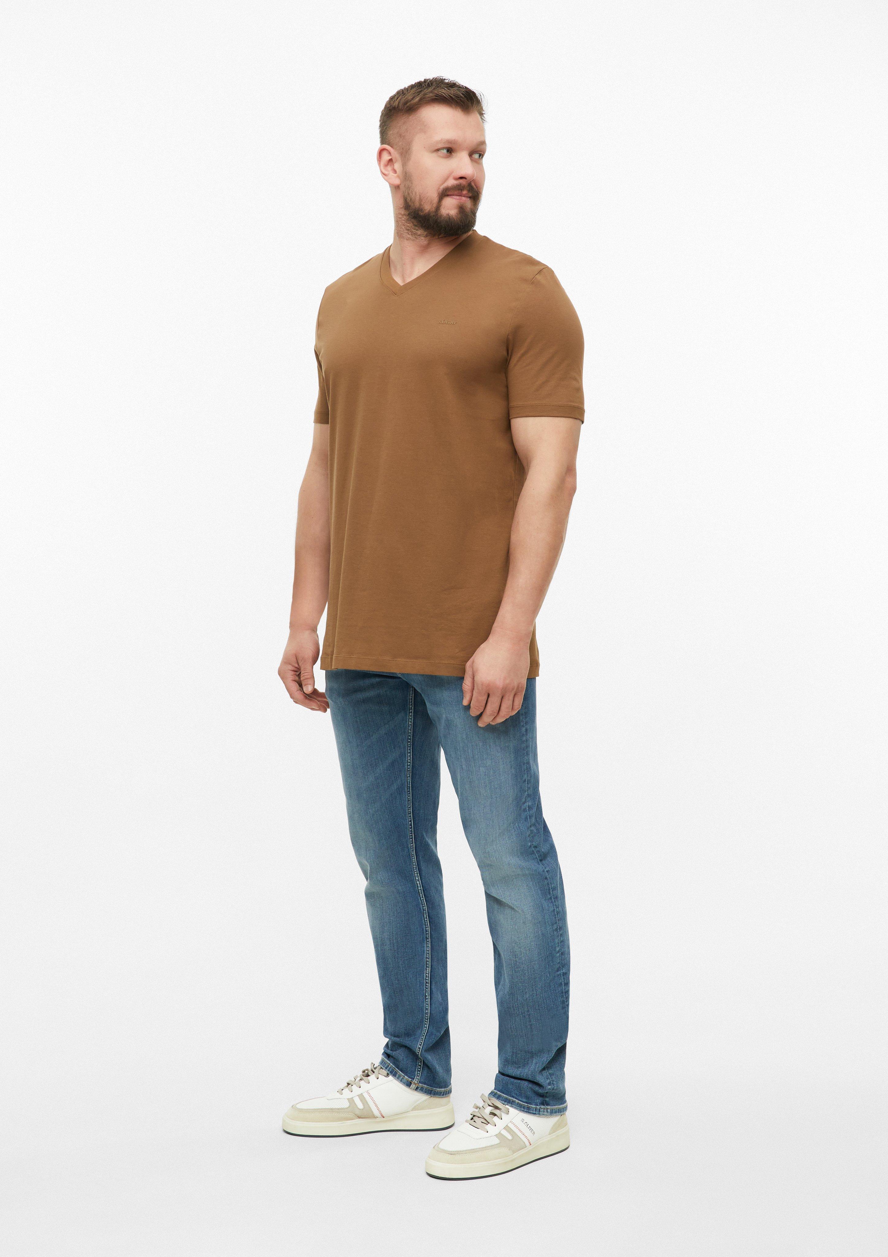 Muškarci majica u boji smeđa od s.Oliver Men Tall Sizes