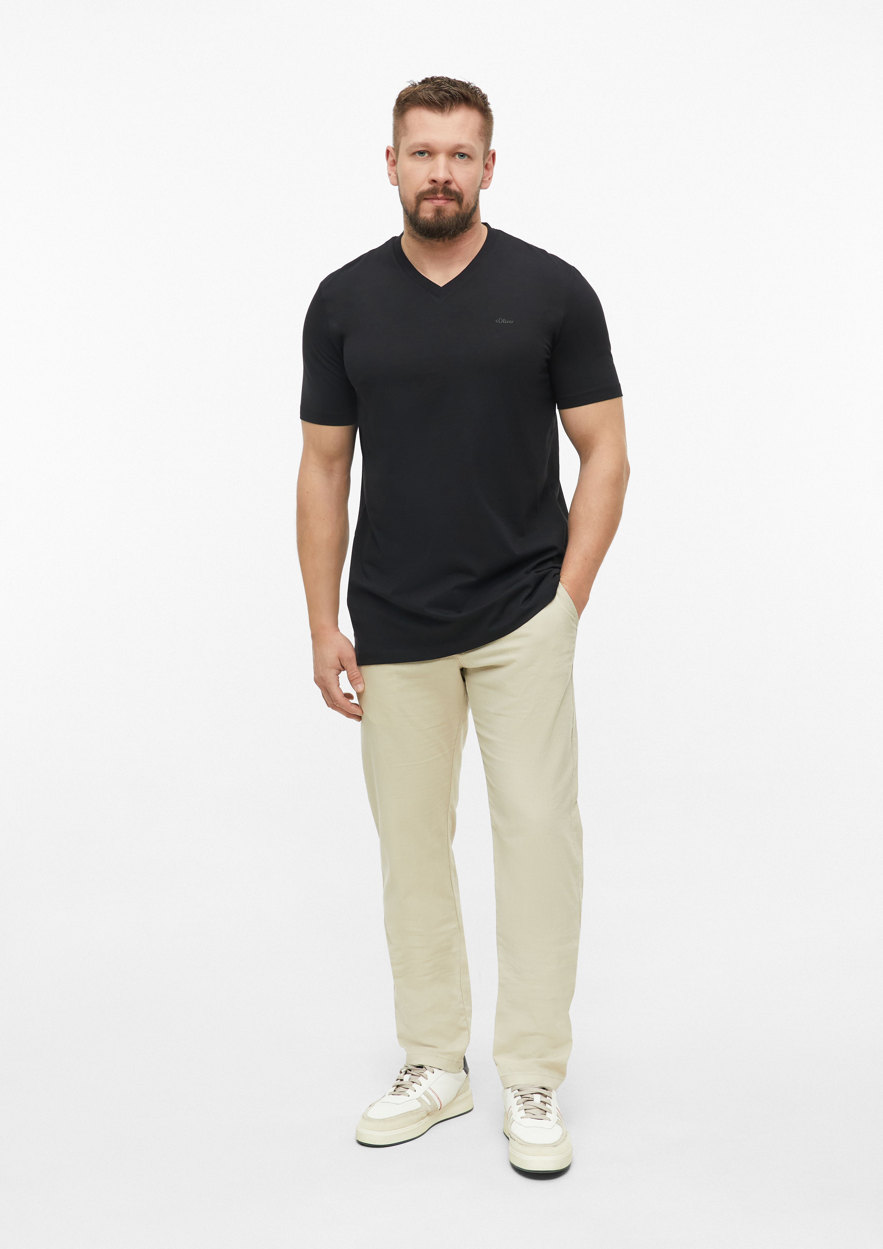 Muškarci majica u boji crna od s.Oliver Men Tall Sizes