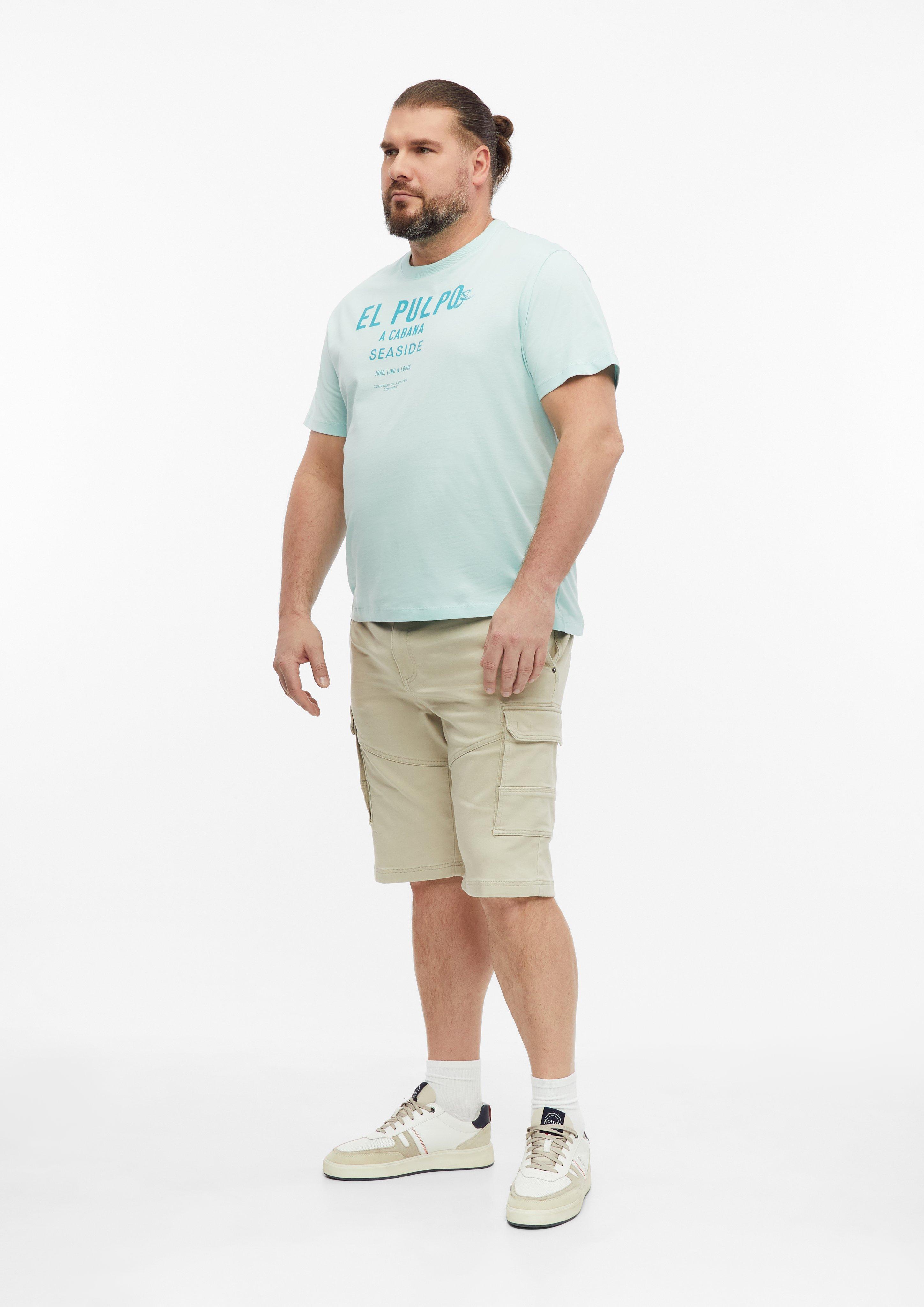 Heren T-Shirt in turkooizen van s.Oliver Men Big Sizes