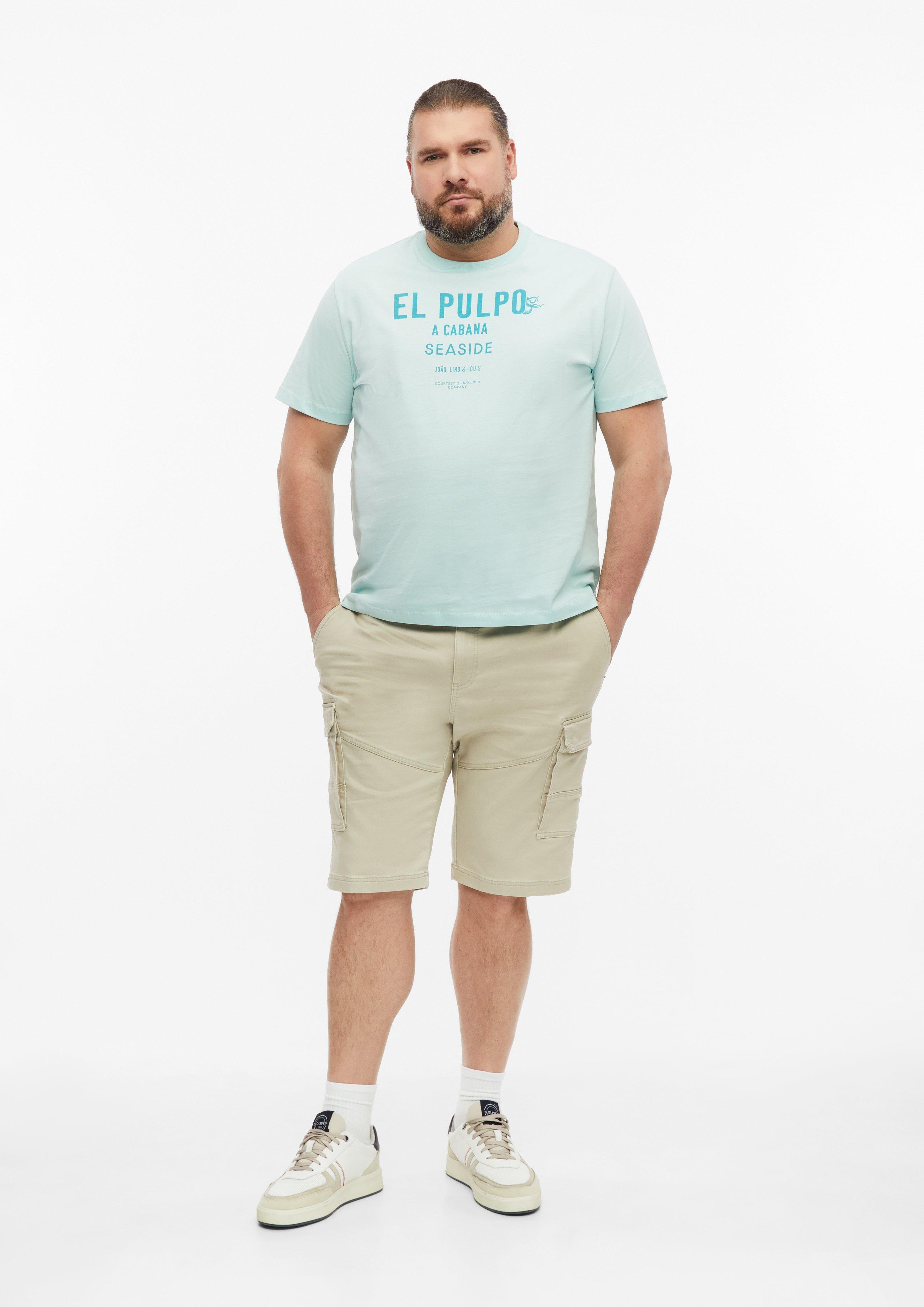 Heren T-Shirt in turkooizen van s.Oliver Men Big Sizes